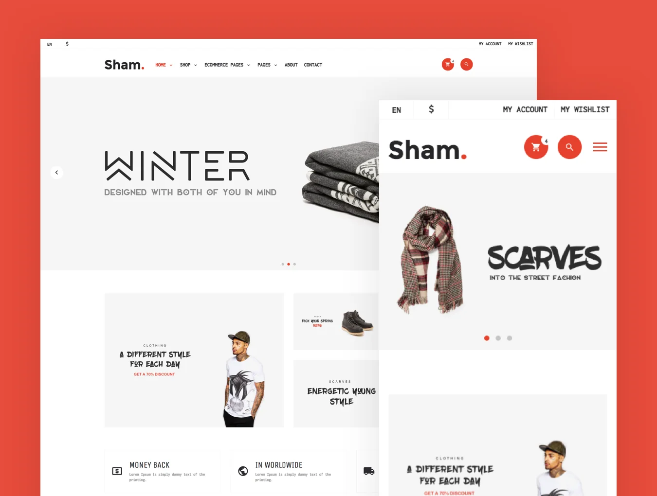 Sham eCommerce HTML