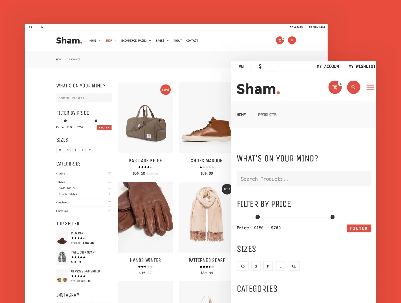 Sham eCommerce HTML 2