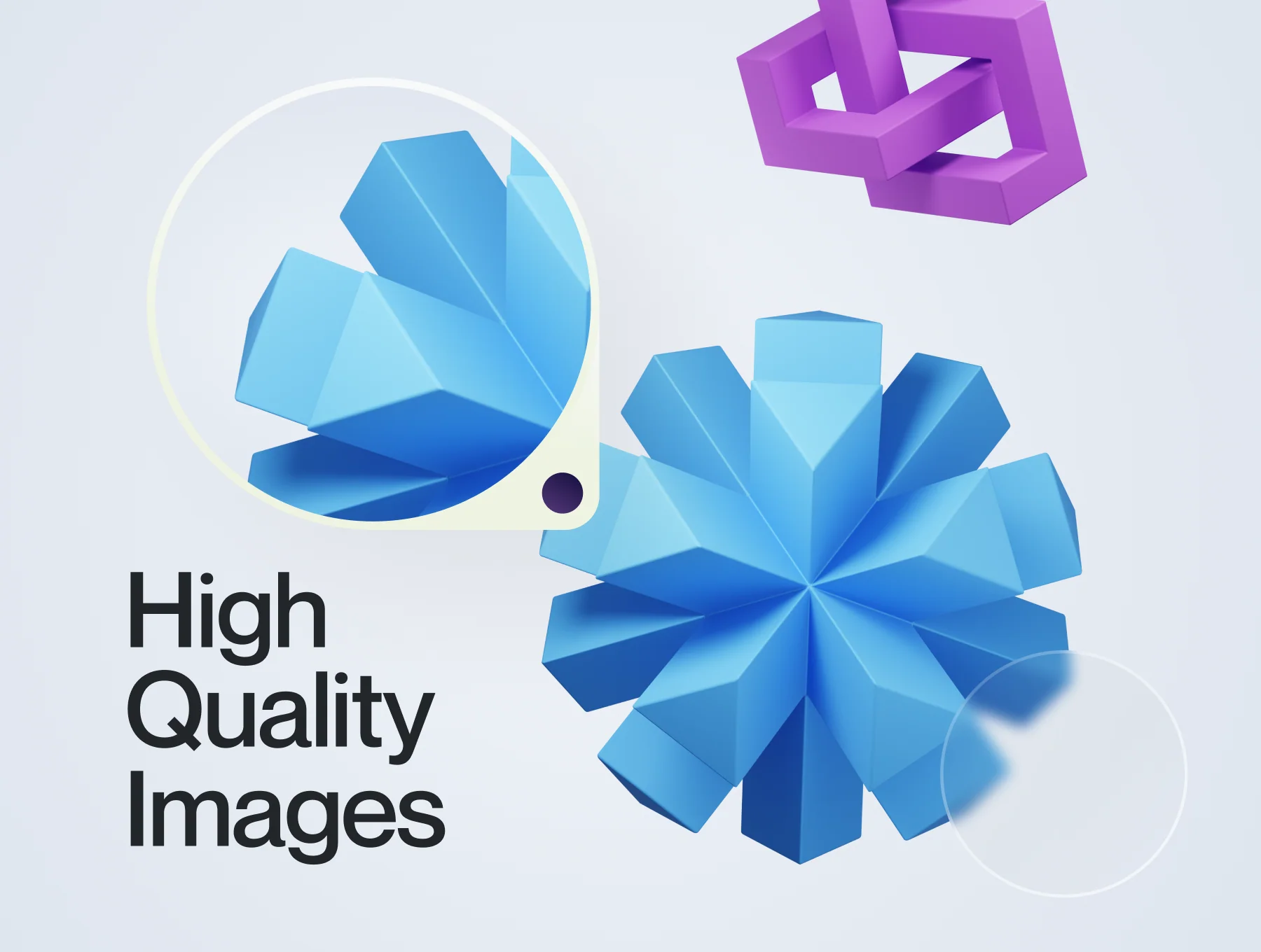 Shapely - Abstract Shape 3D Icon Set 4