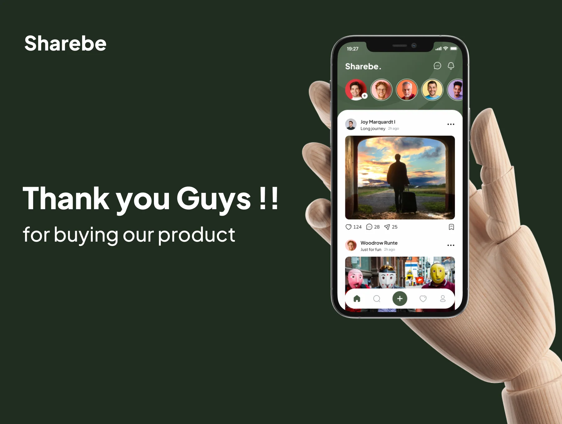 Sharebe - Social Media App UI Kits 6