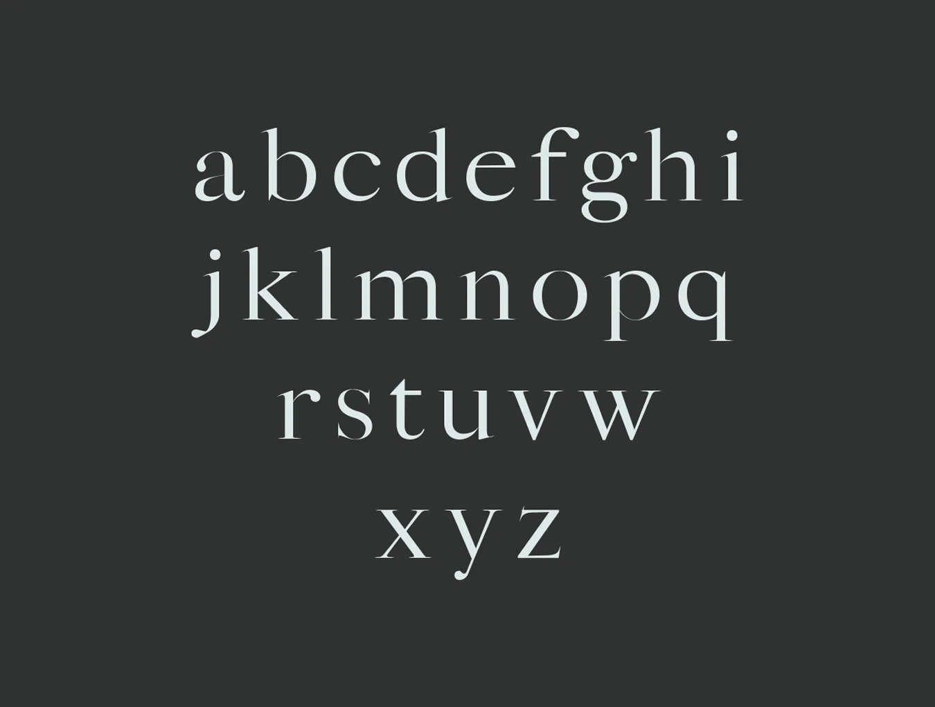 Sharis Serif Typeface 2