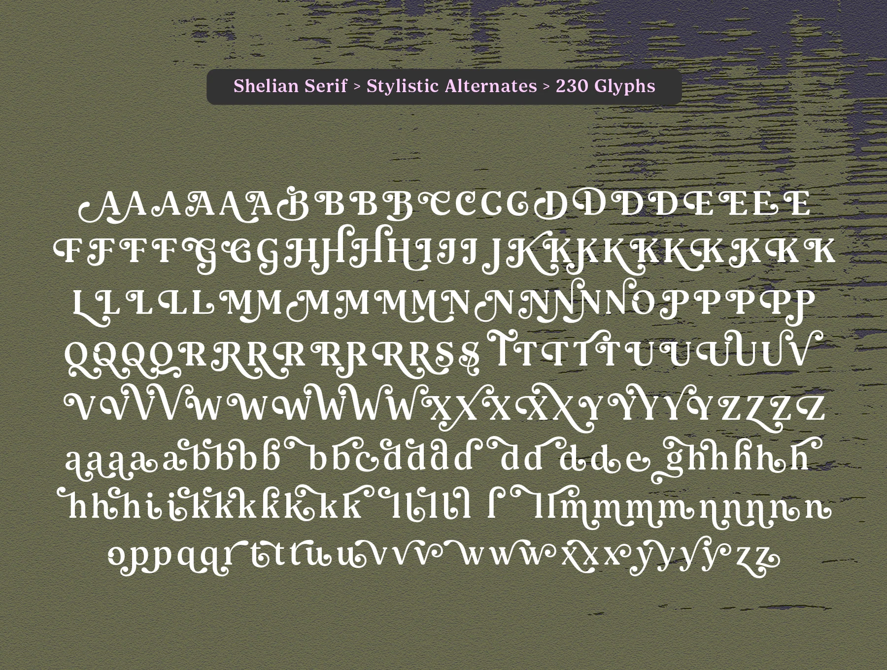 Shelian Typeface 4