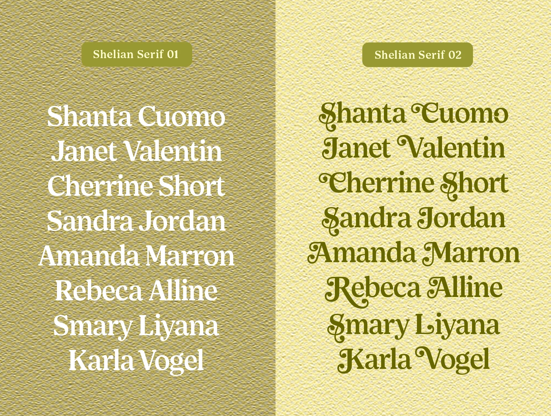 Shelian Typeface 7