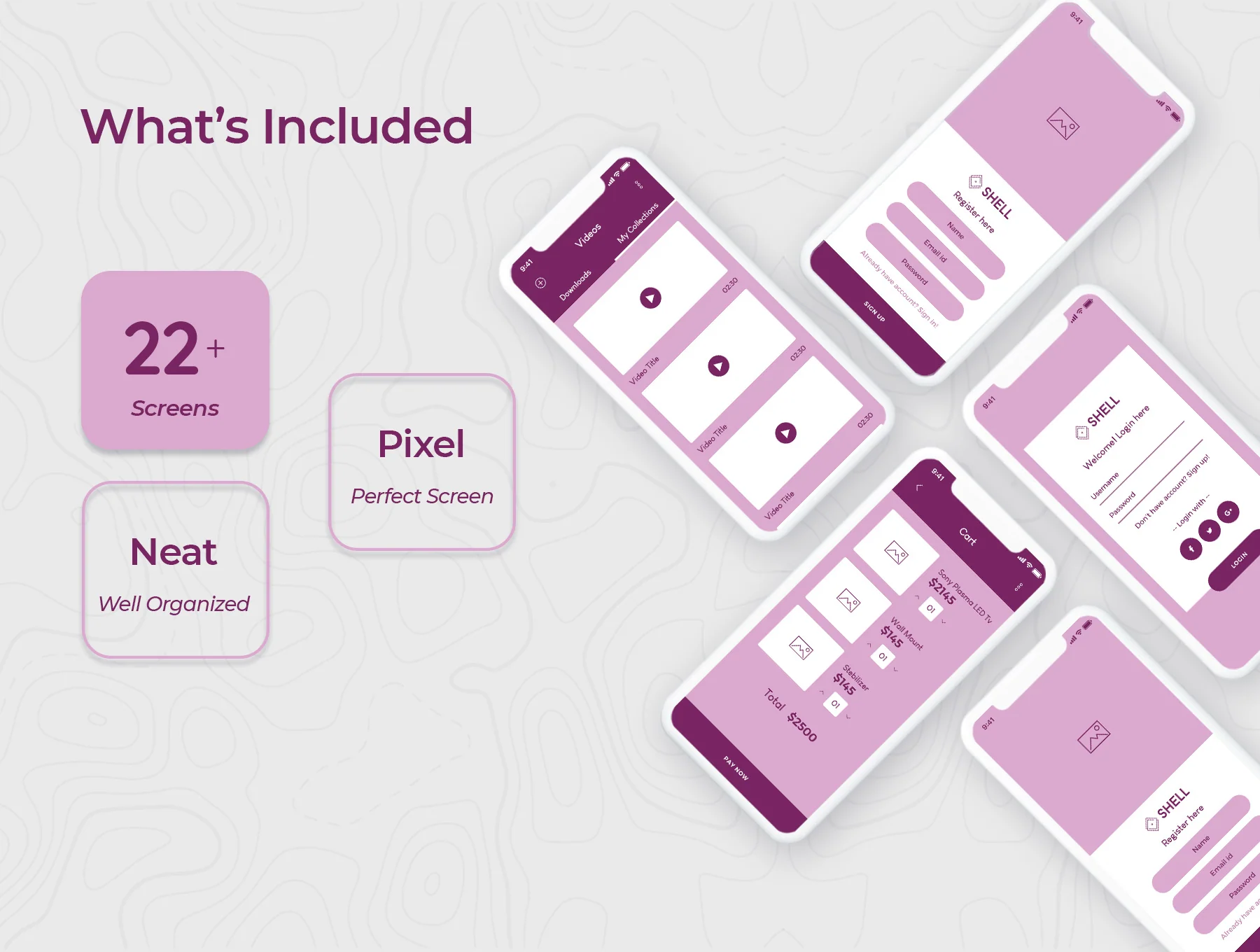 Shell Mobile Wireframe Kit 5