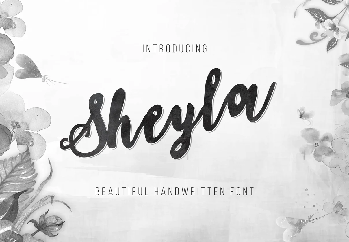 Sheyla - Handwritten Typeface