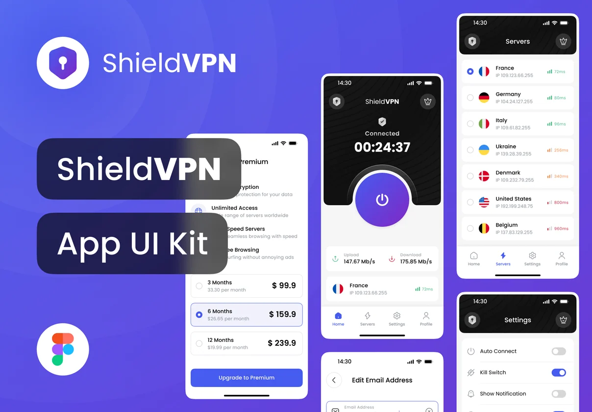 ShieldVPN App UI Kit
