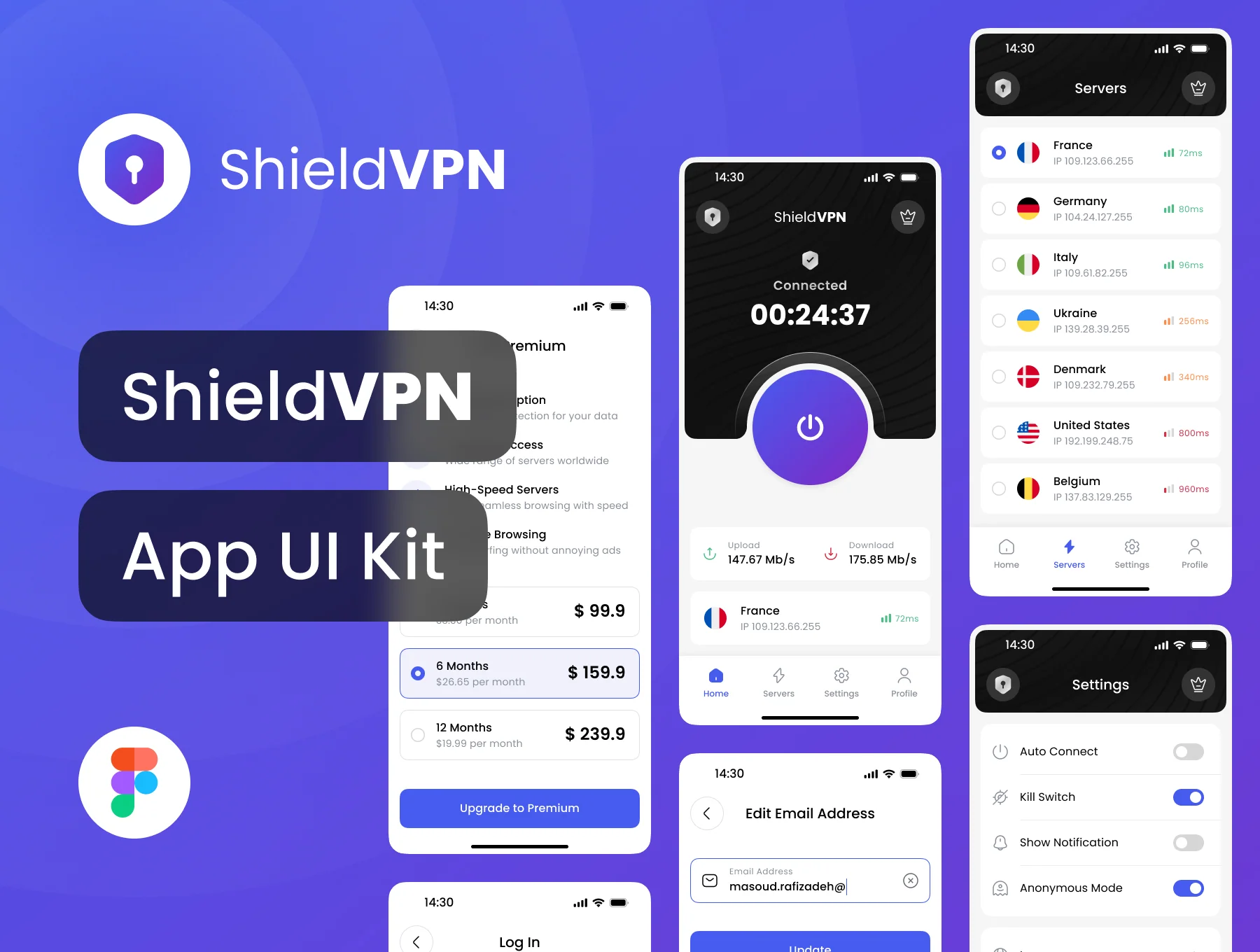 ShieldVPN App UI Kit