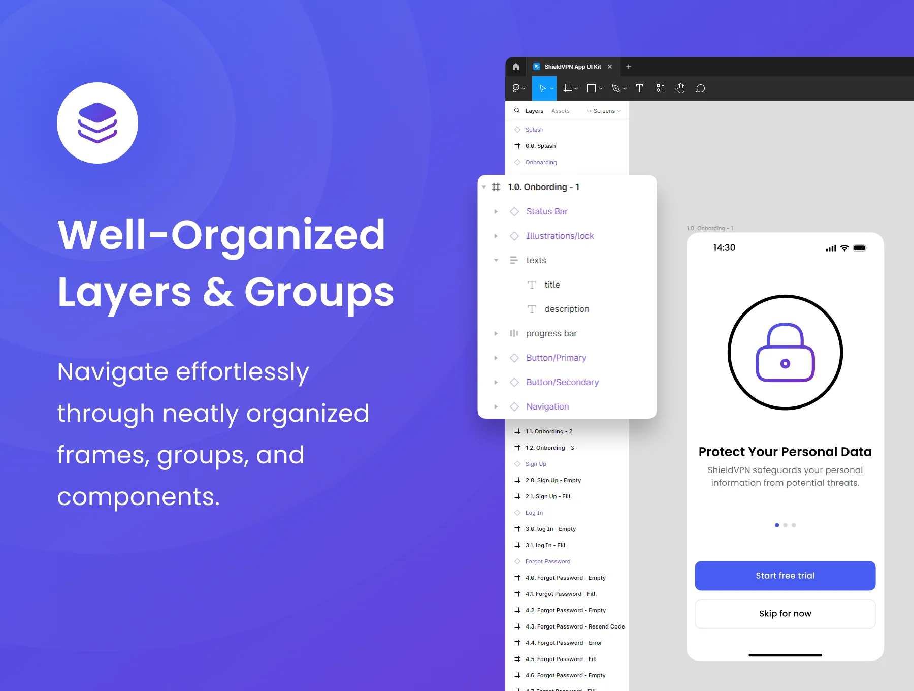 ShieldVPN App UI Kit 3