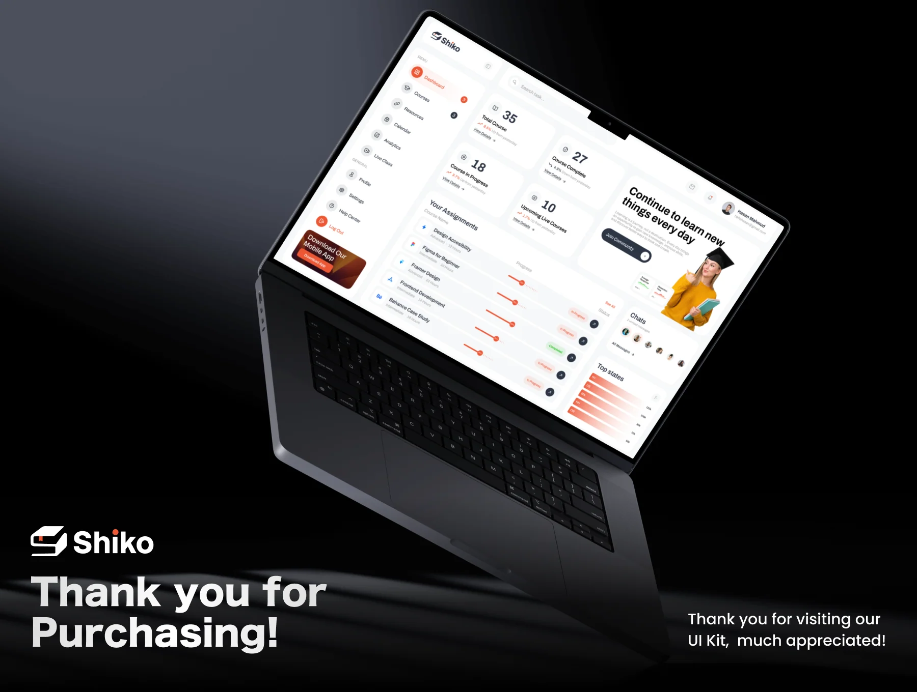 Shiko - Learning Management System Dashboard 8