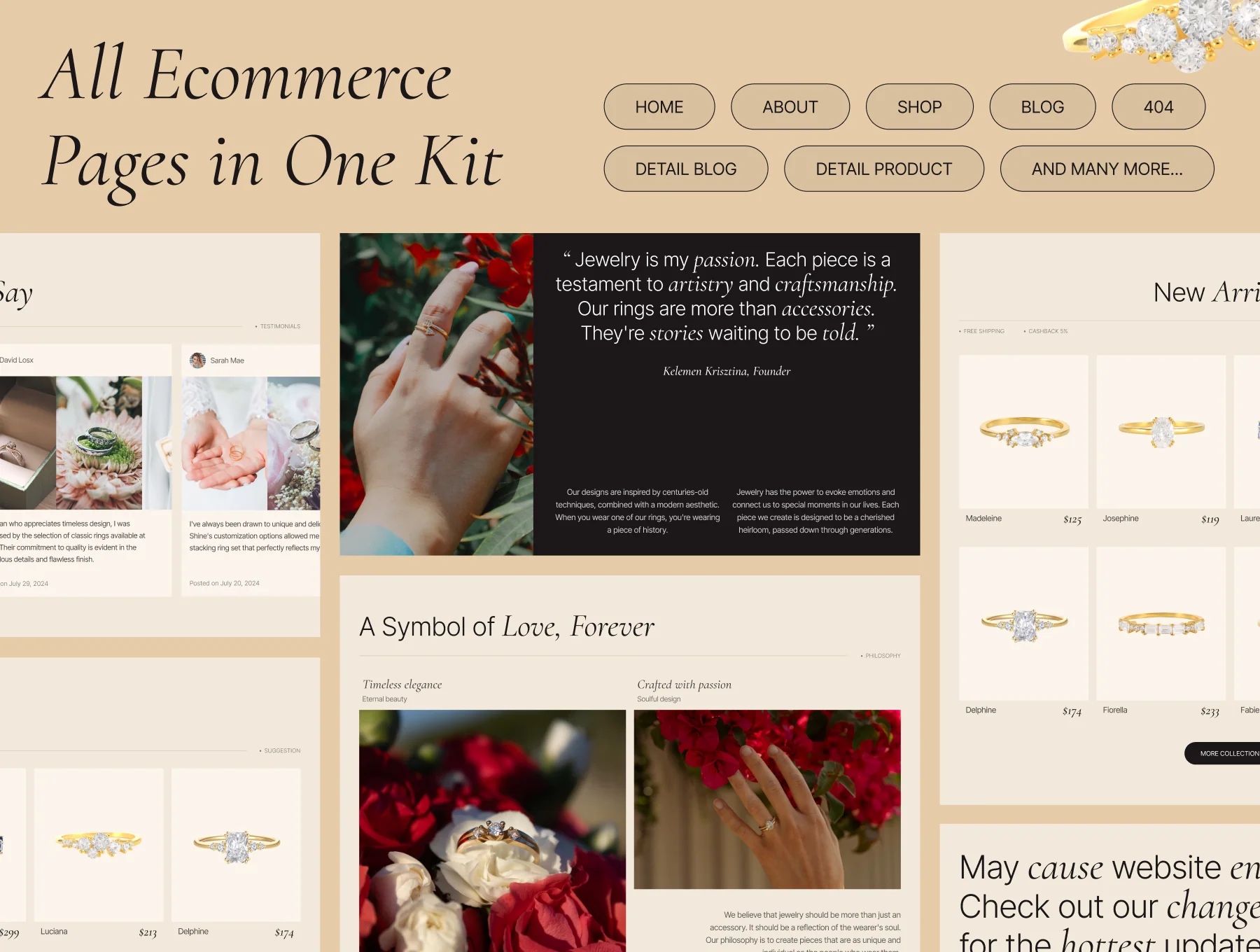 Shine - Luxury Ecommerce Website UI Kit 2