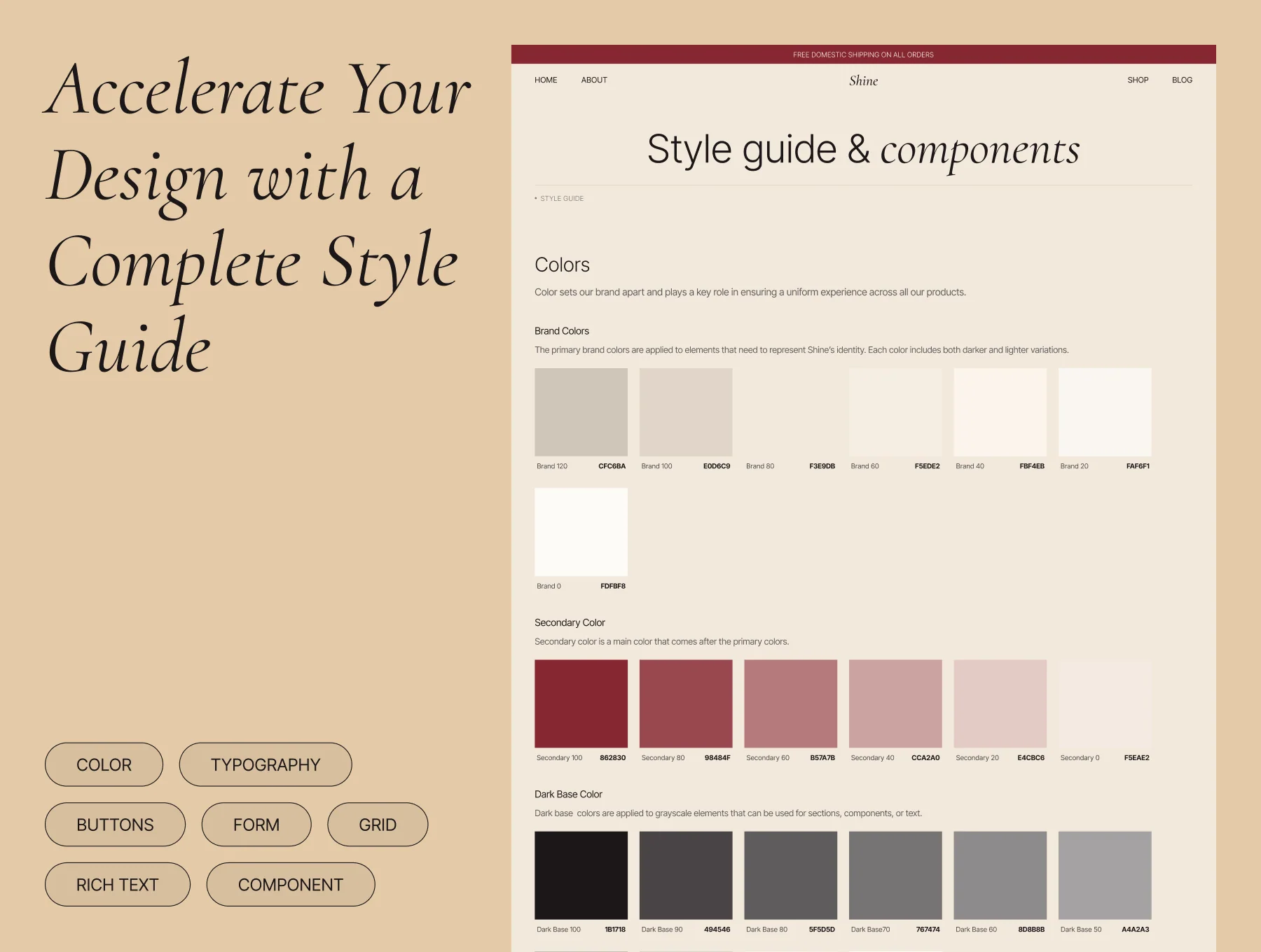 Shine - Luxury Ecommerce Website UI Kit 5