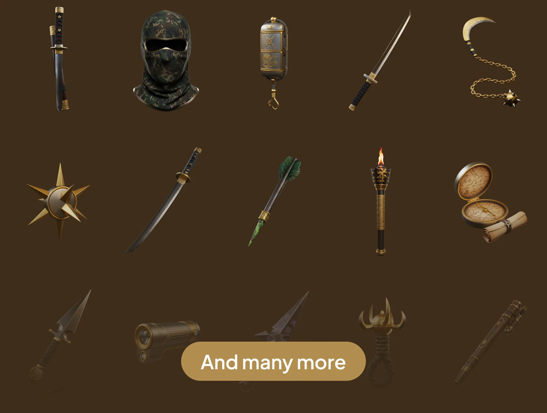 Shinobi 3D Pack: Classic Ninja Gear 5