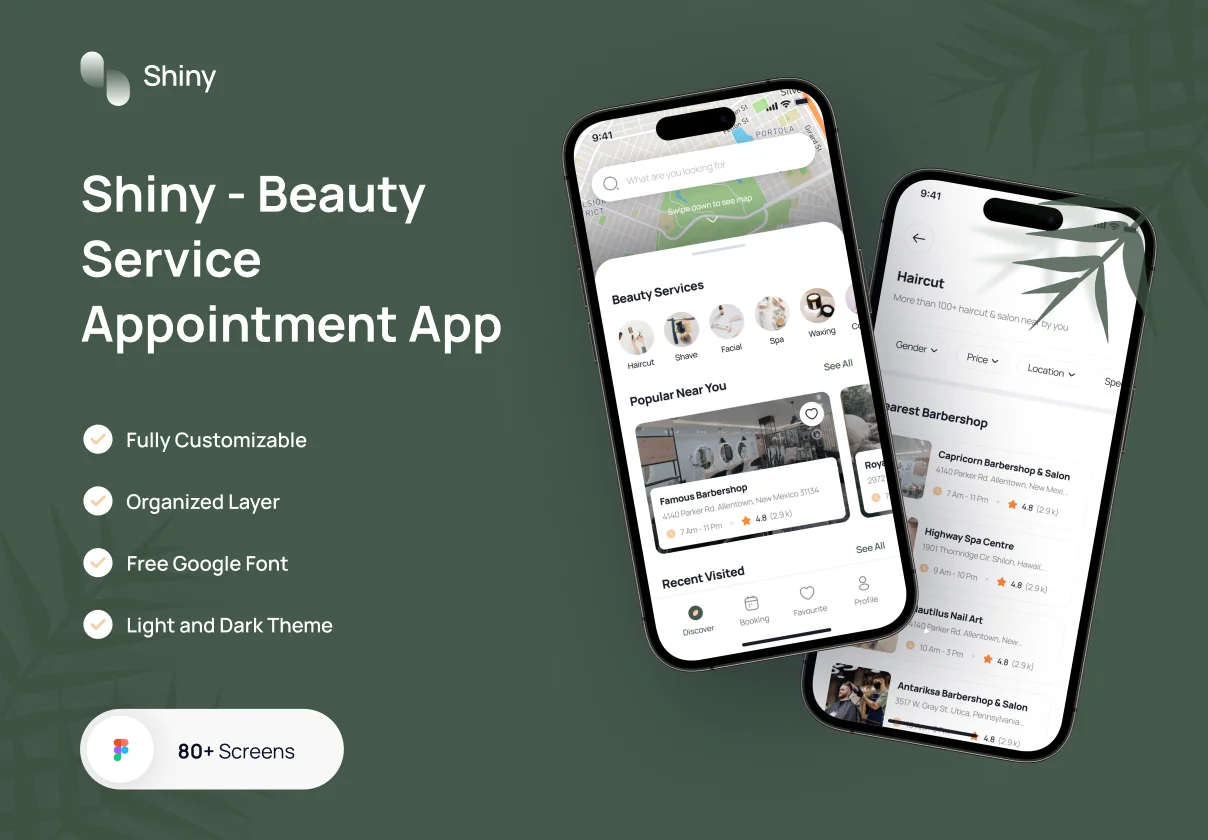 Shiny - Book Beauty Service App
