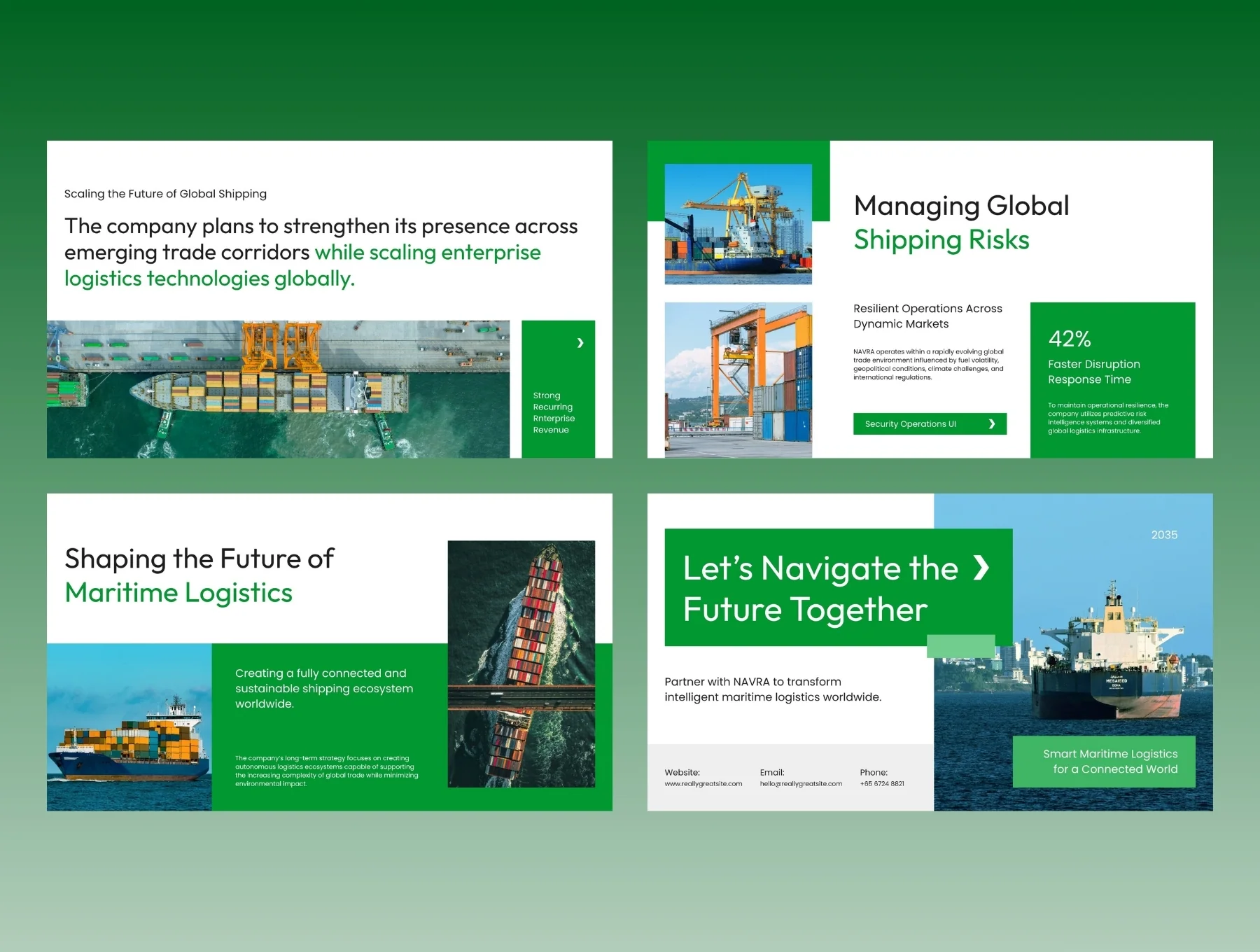 Ship Cargo Pitch Deck: Smart Maritime Logistics & Global Freight 2