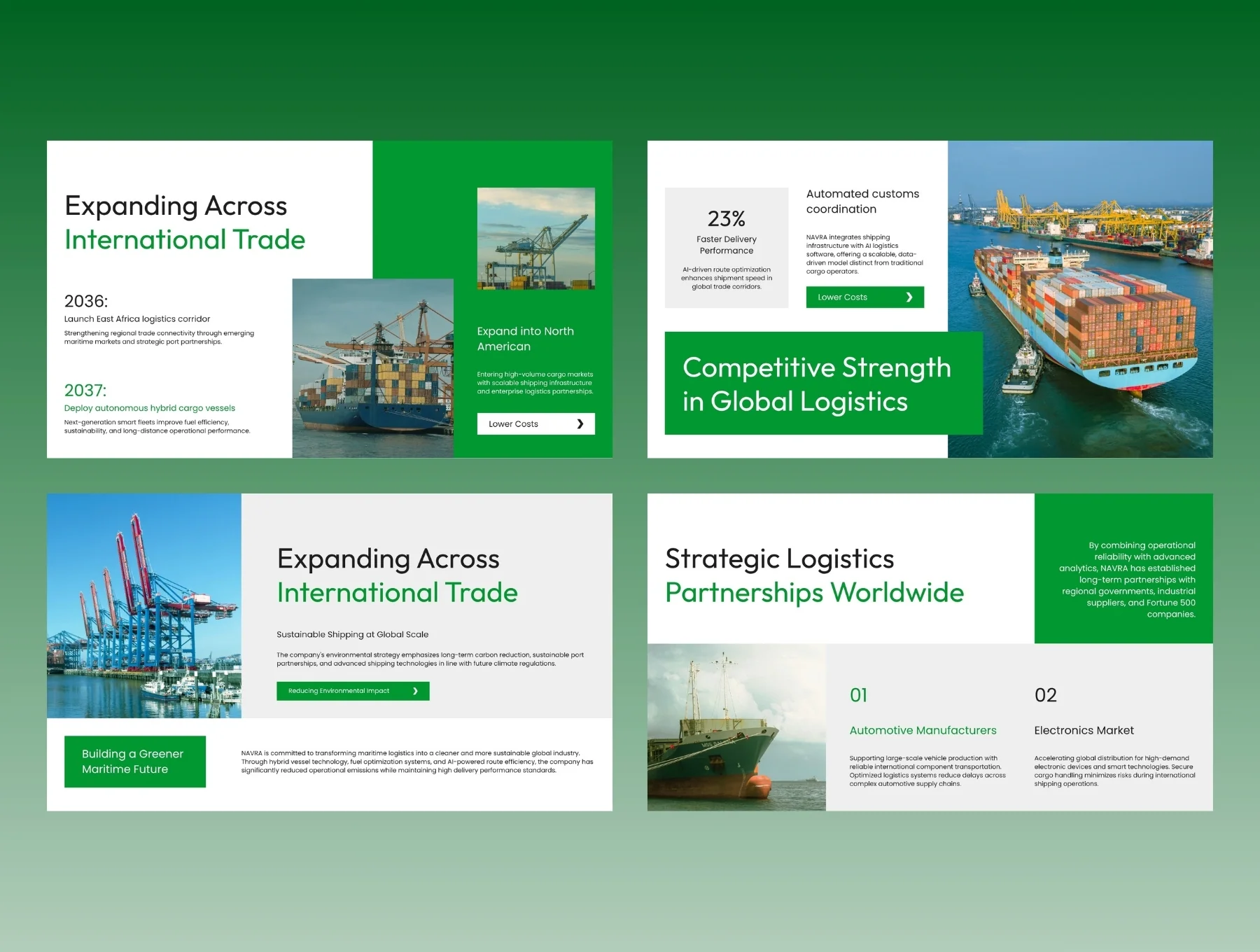 Ship Cargo Pitch Deck: Smart Maritime Logistics & Global Freight 4