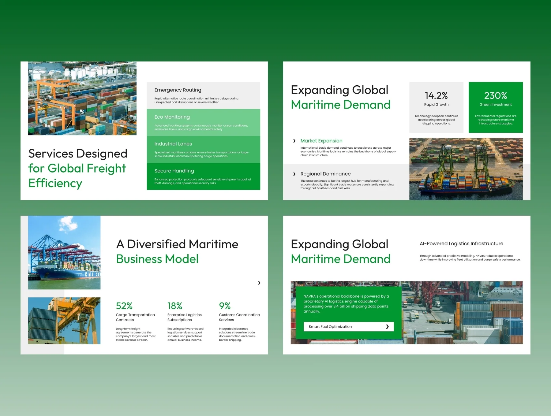 Ship Cargo Pitch Deck: Smart Maritime Logistics & Global Freight 5