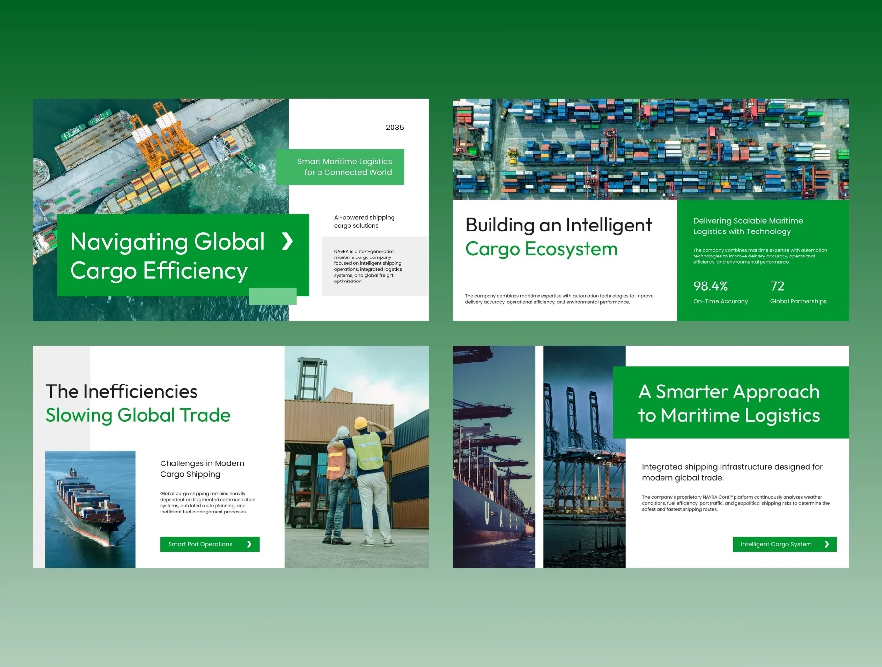 Ship Cargo Pitch Deck: Smart Maritime Logistics & Global Freight 6