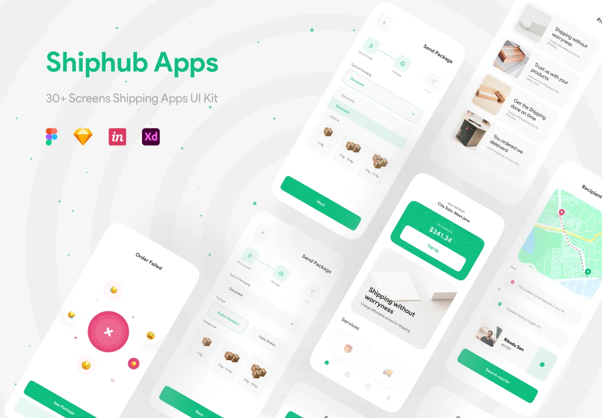 Shiphub - Shipping Apps UI Kit