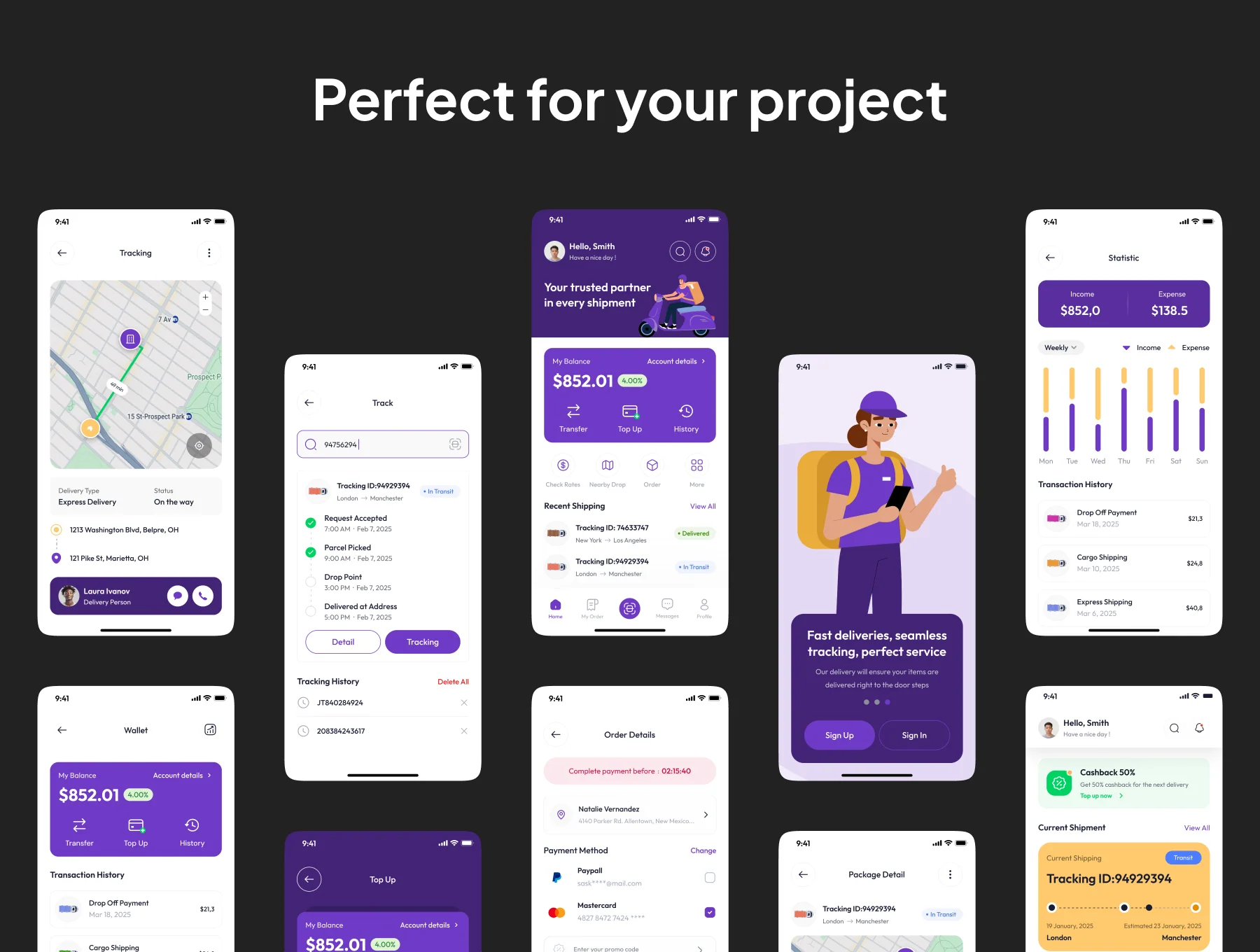 Shipio - Shipping App IOS UI Kits 5