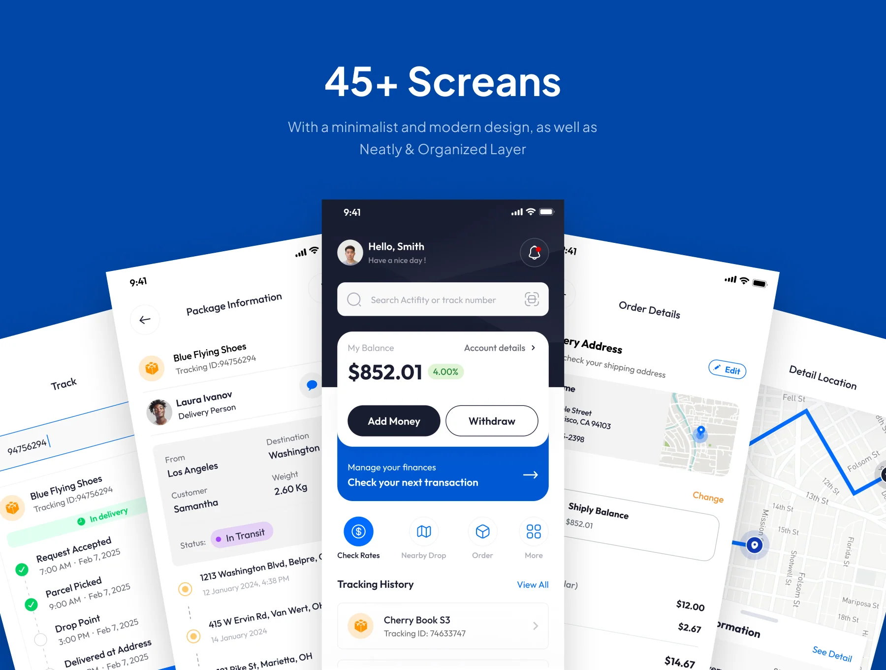 Shiply - Shipping Mobile App UI Kits 4