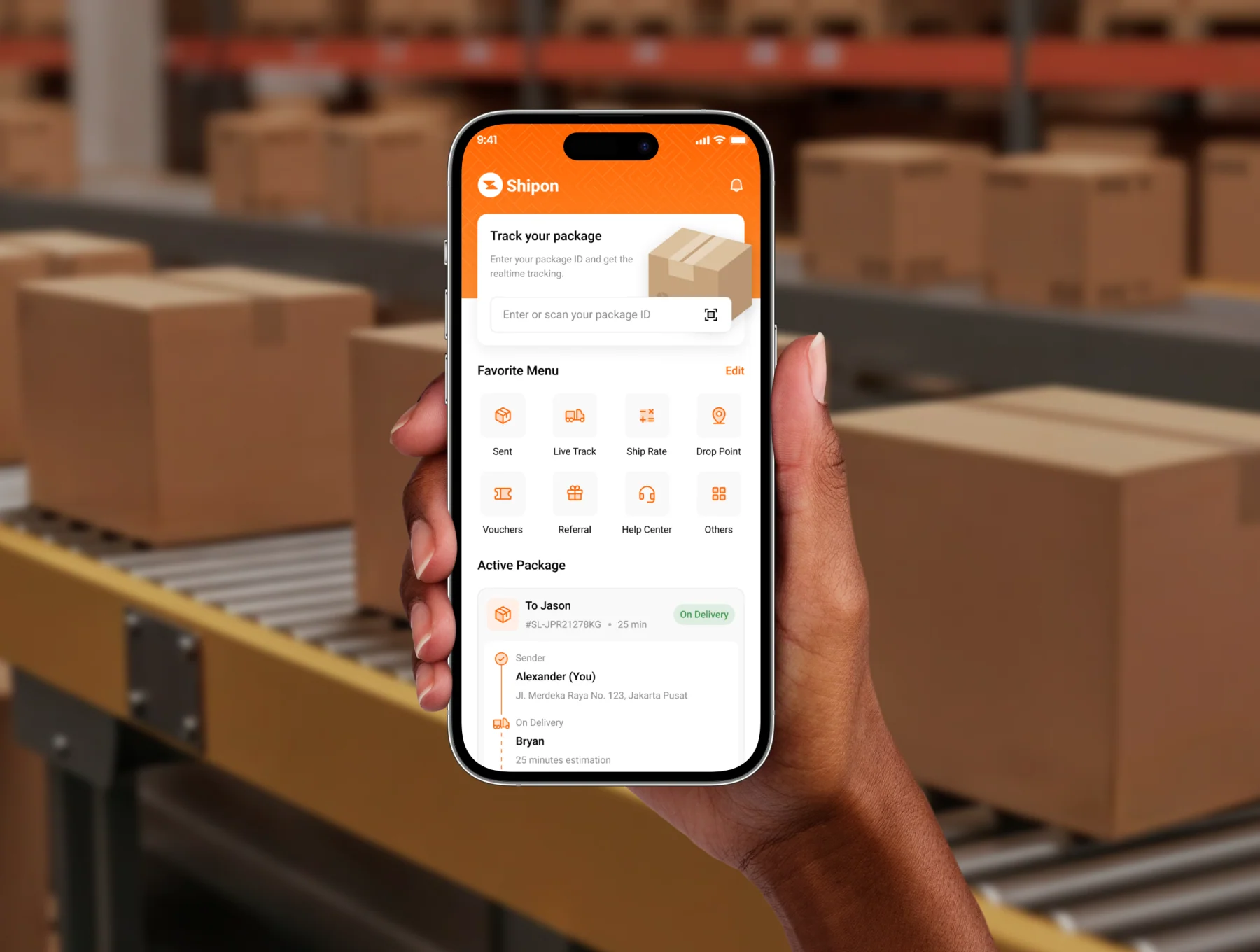 Shipon - Shipping & Delivery Mobile App Kit 7