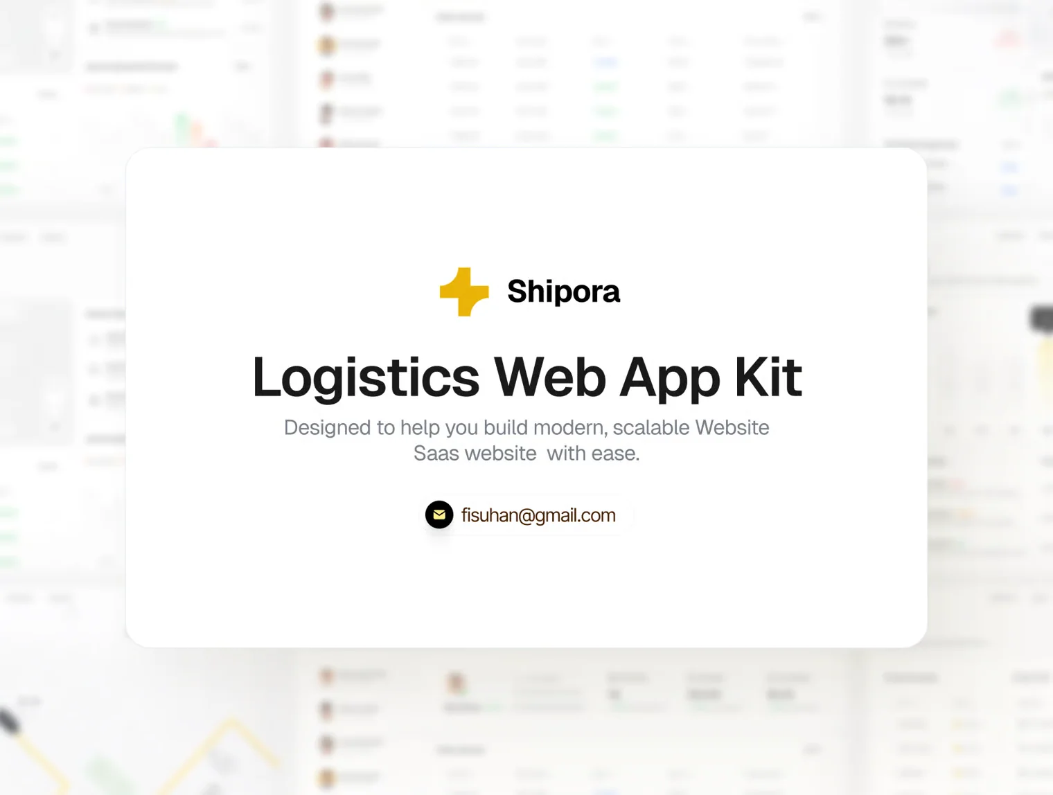 Shipora – Logistics Management Web App UI Kit 6