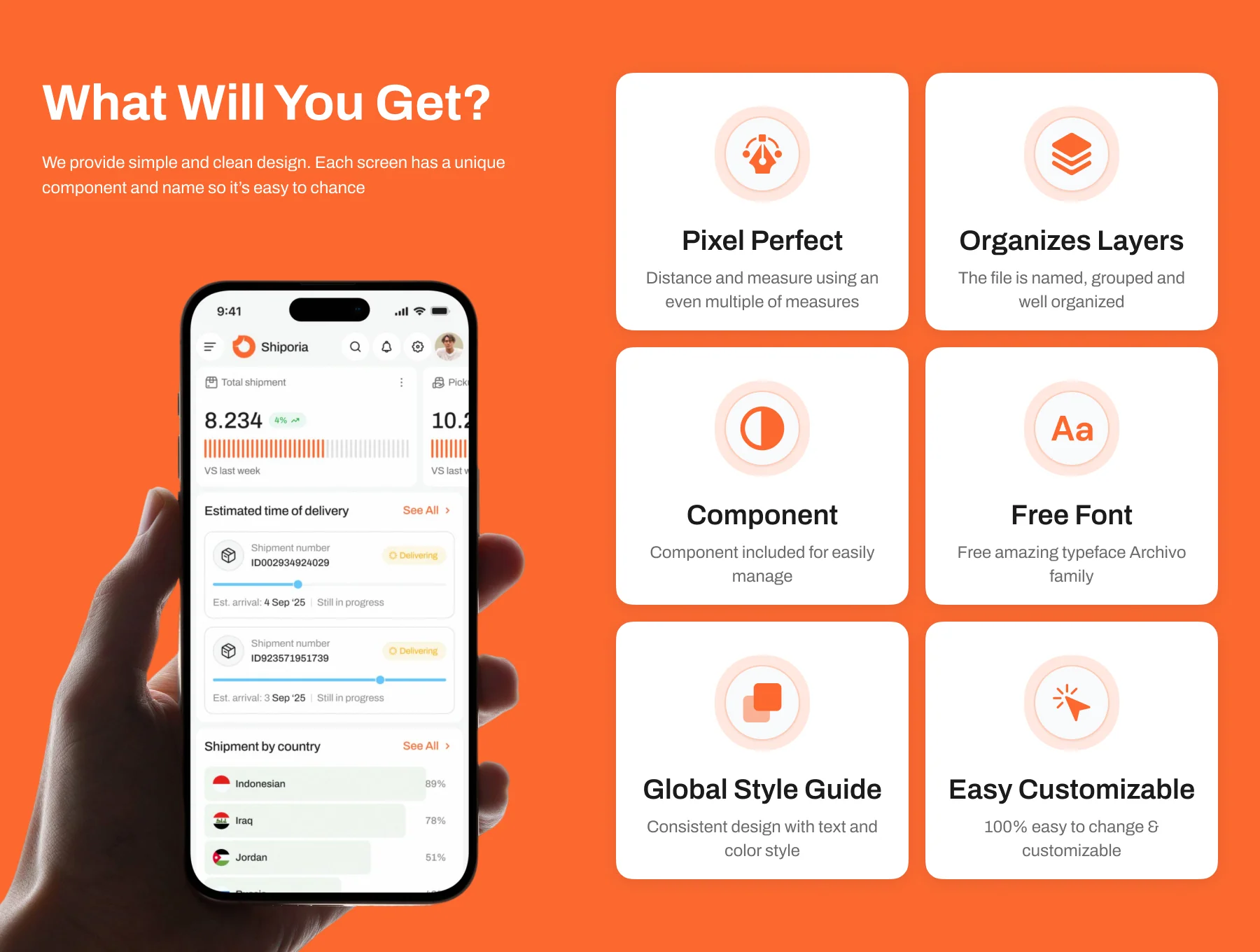 Shiporia – Logistic Dashboard UI Kit 2