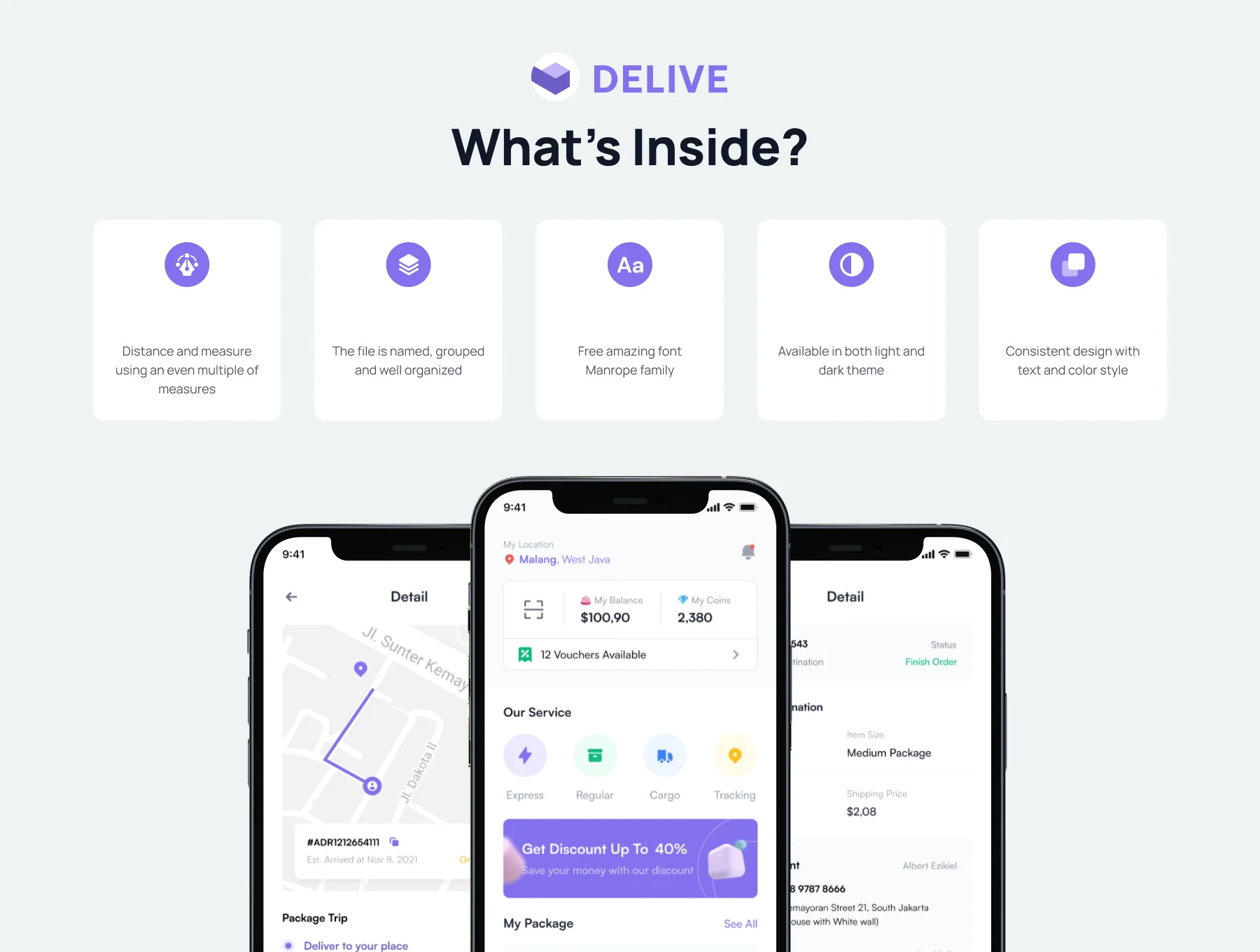 Shipping App UI Kit 3
