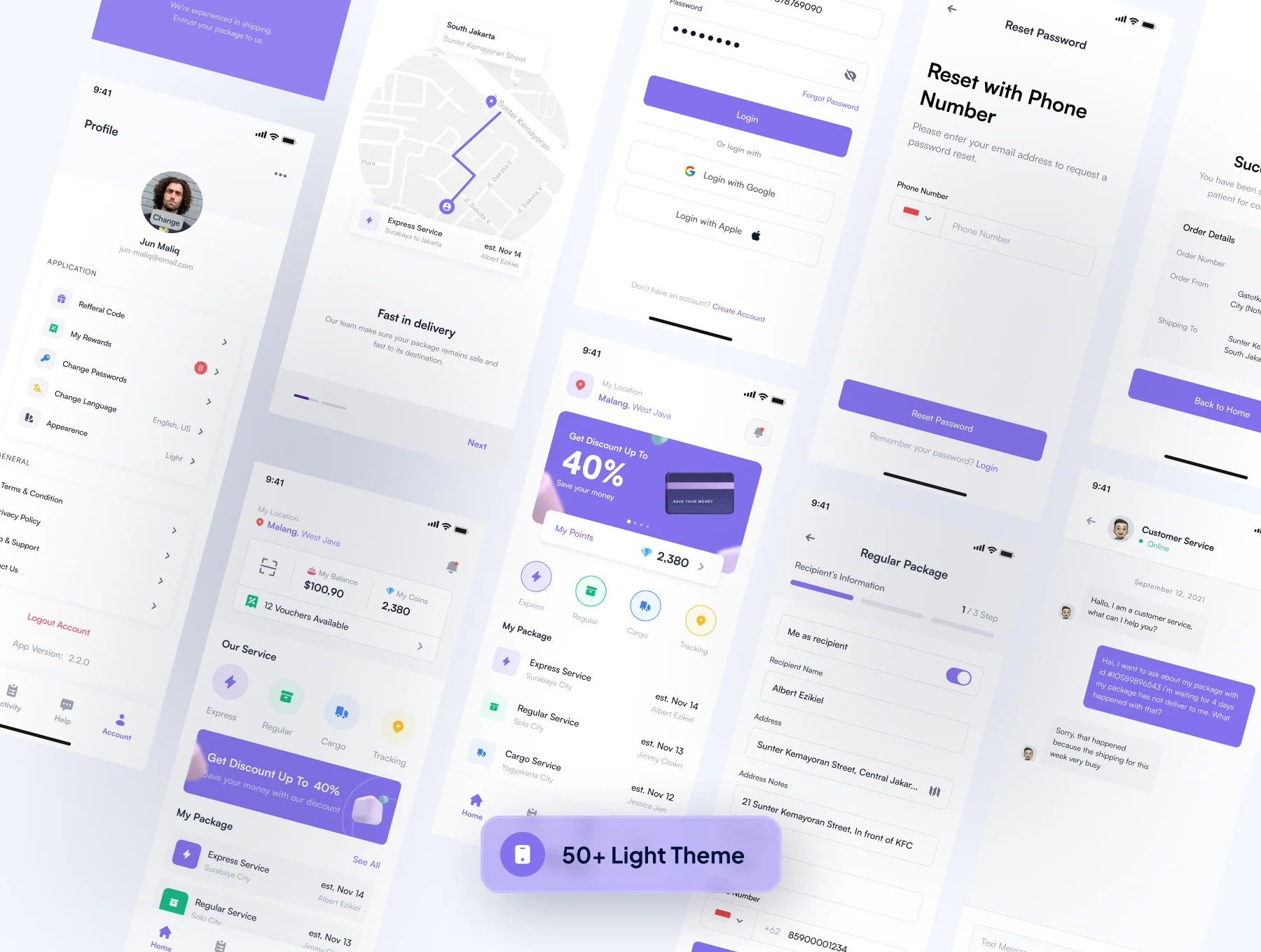 Shipping App UI Kit 6