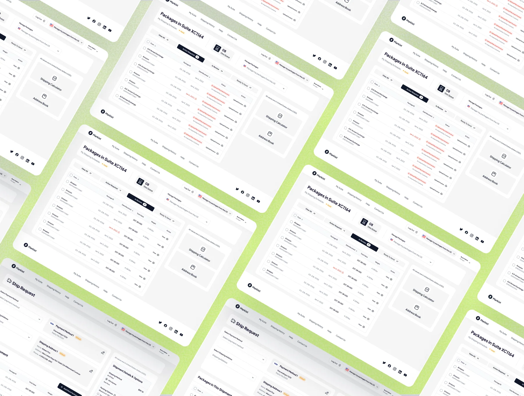 Shipping Service & Warehouse Management Dashboard UI Kit
