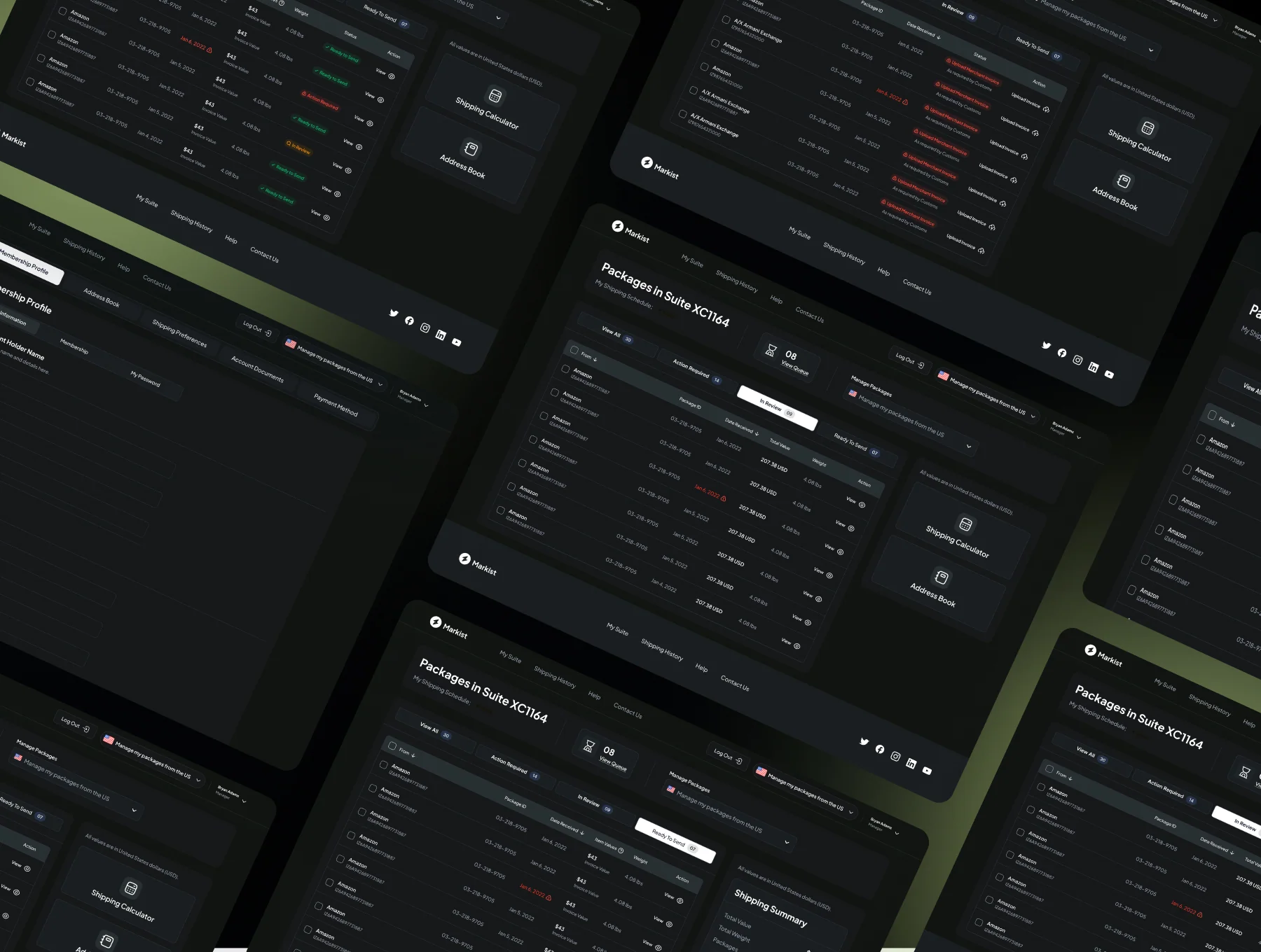 Shipping Service & Warehouse Management Dashboard UI Kit 2