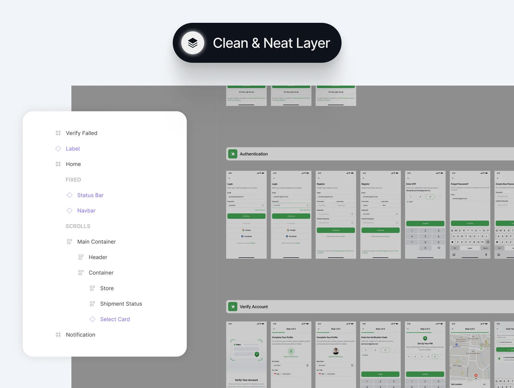 Shipro - Shipment Mobile App UI Kit 4