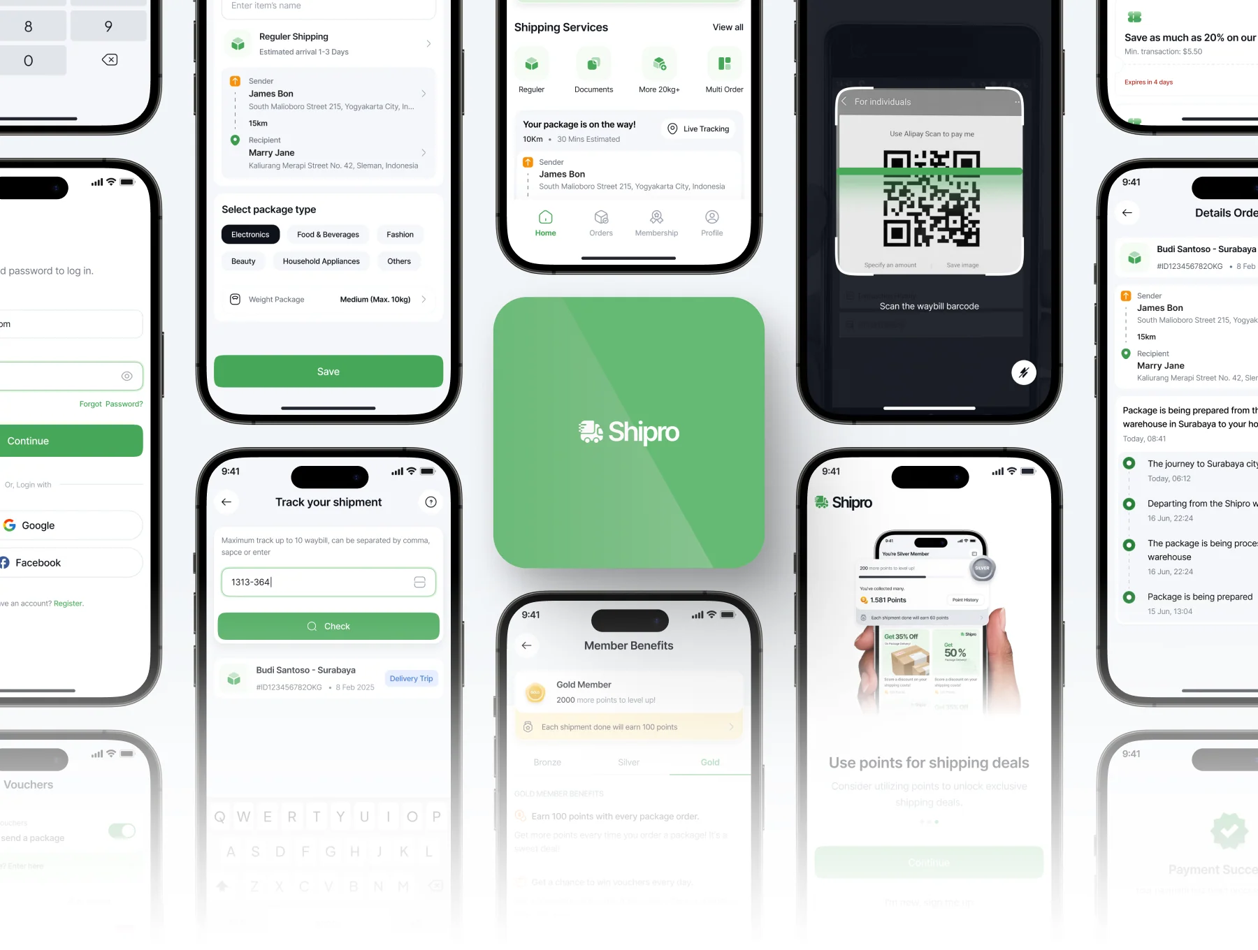 Shipro - Shipment Mobile App UI Kit 5