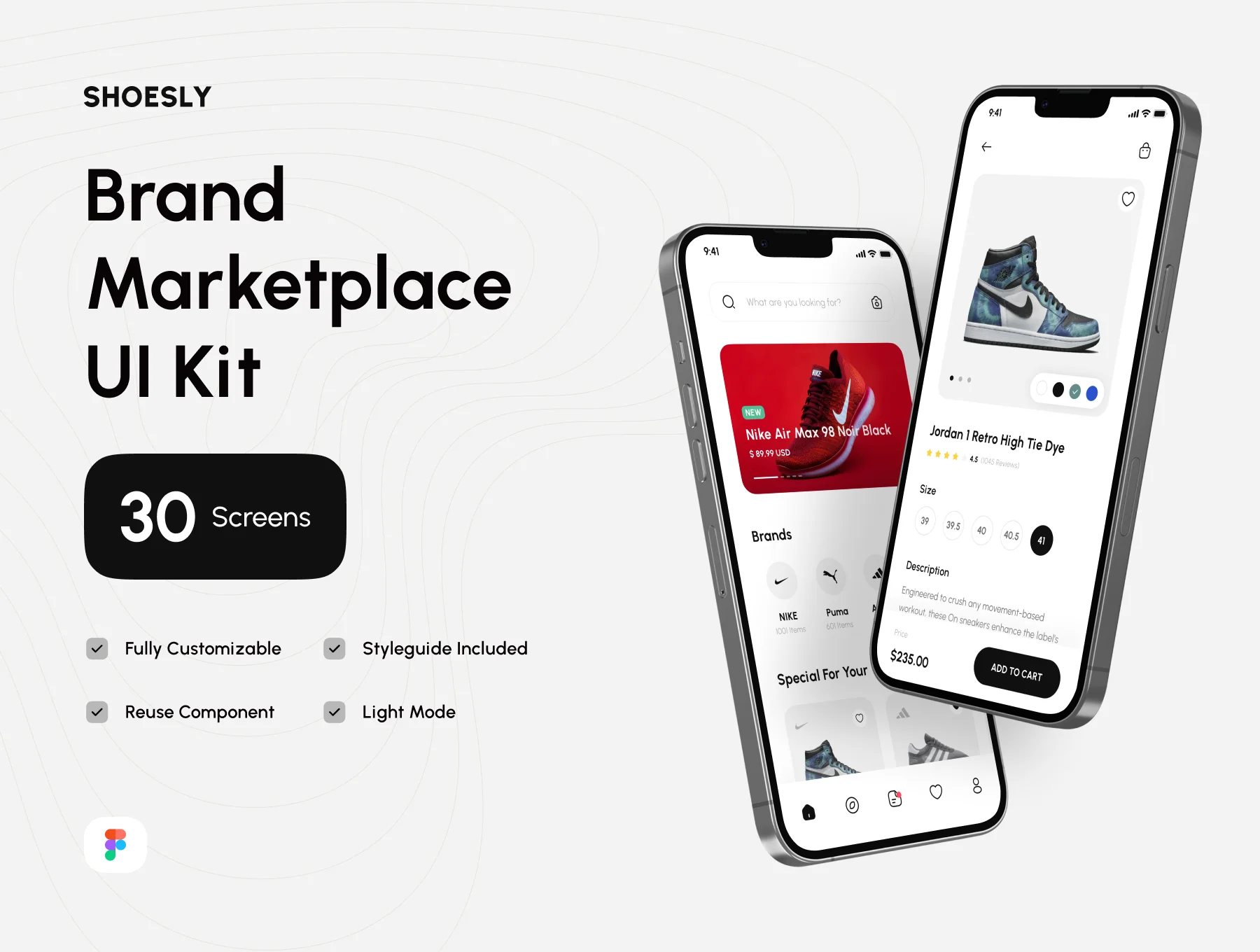 Shoesly - Brand Marketplace App UI Kit