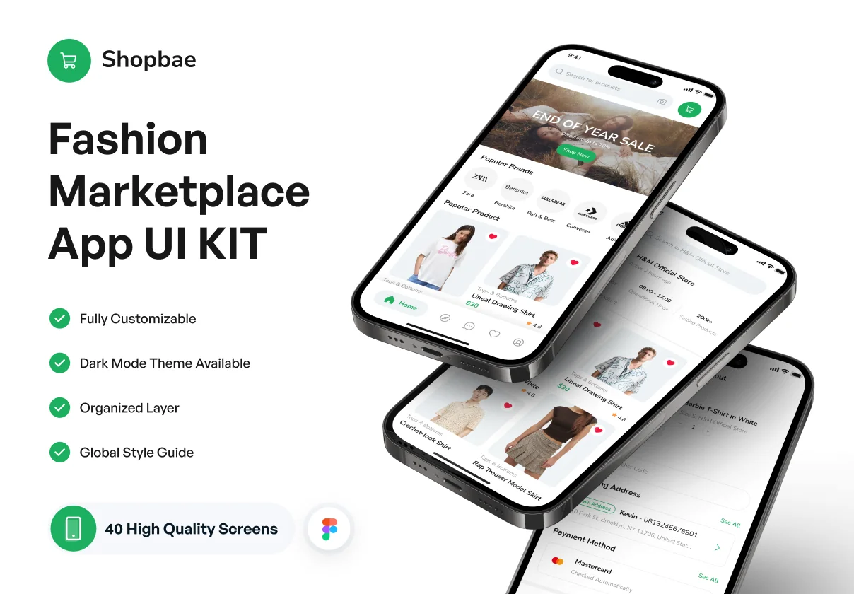 Shopbae - Fashion Marketplace App UI Kit
