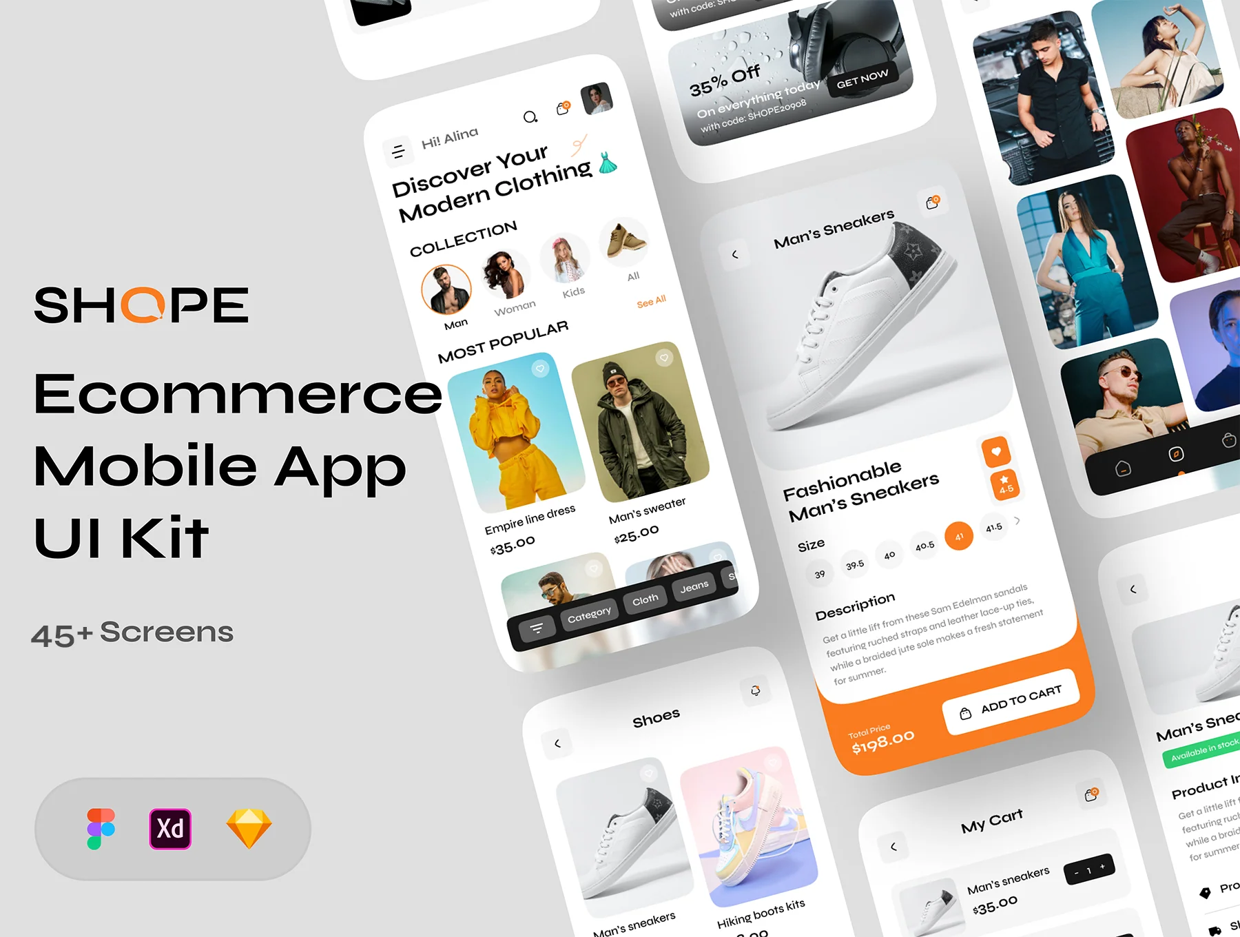 SHOPE - eCommerce Mobile App UI Kit