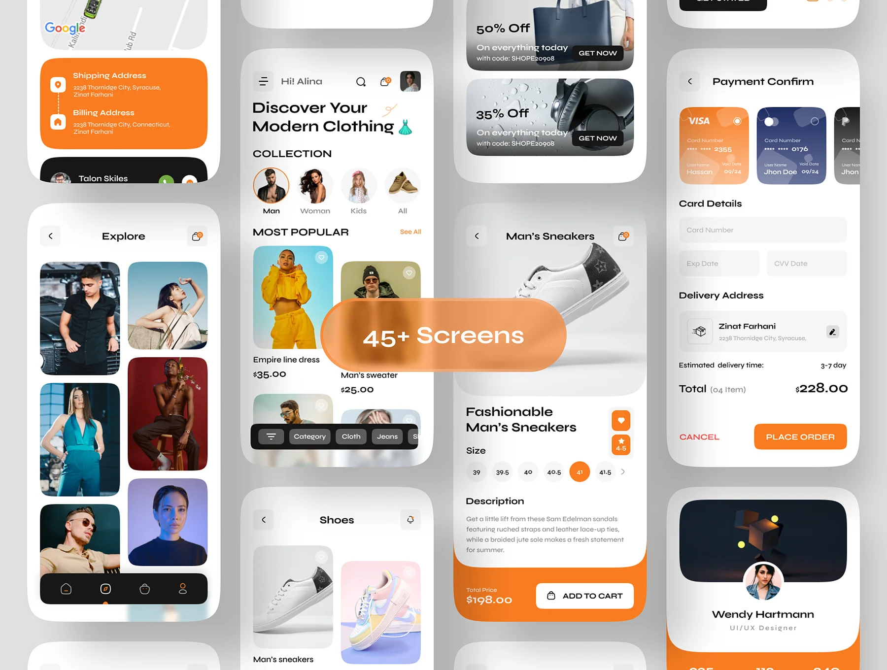 SHOPE - eCommerce Mobile App UI Kit 2