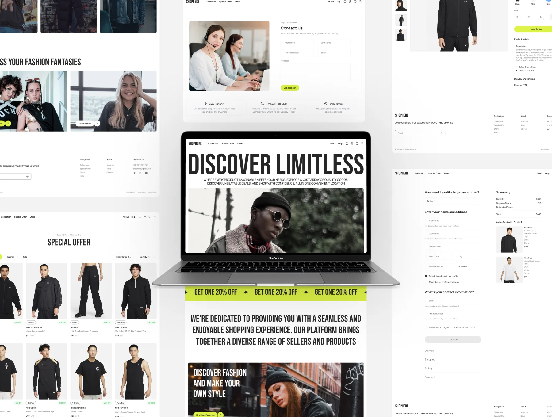 Shophere - Marketplace Website UI Kit 3