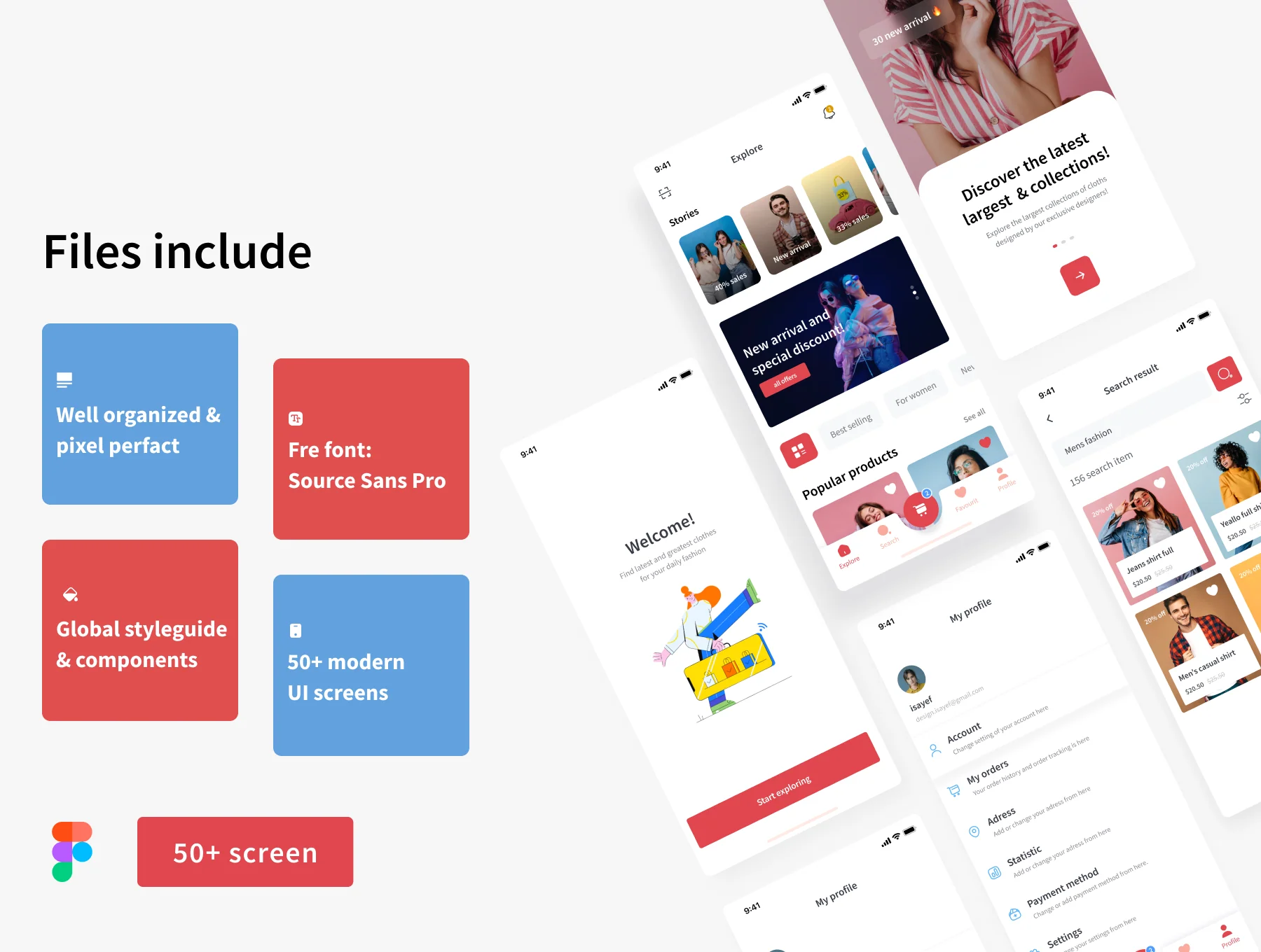 Shopingo — Cloth Store UI kit 2