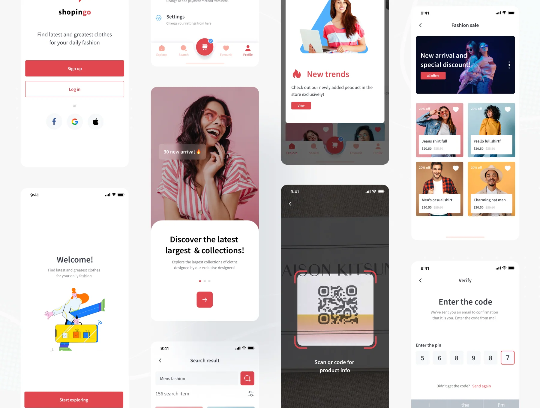 Shopingo — Cloth Store UI kit 5