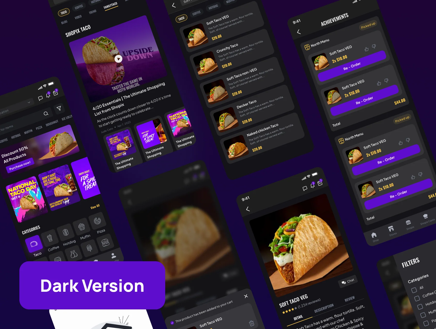 Shopix - Delivery Food UI Kit 2