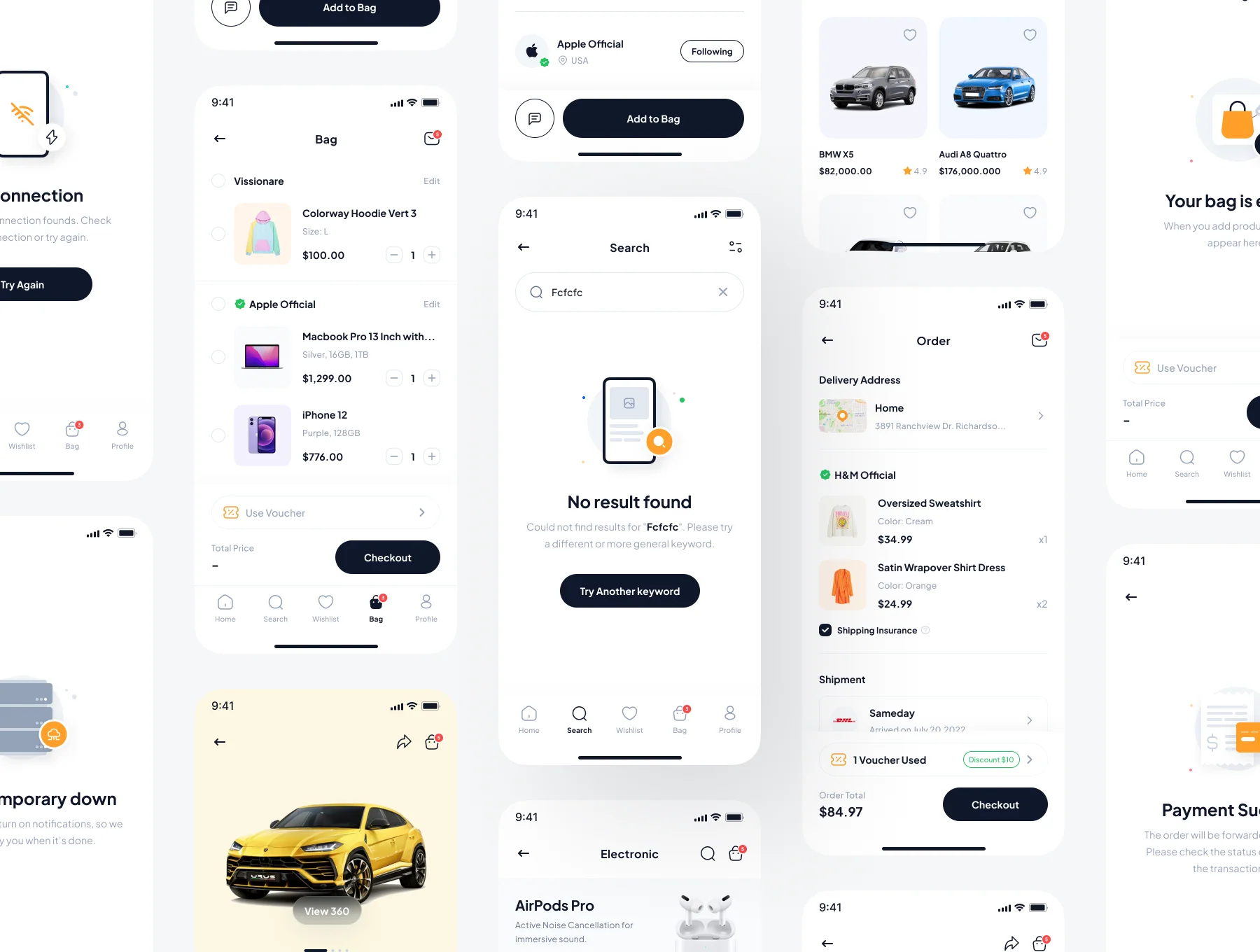 Shopline - e-Commerce Marketplace App UI Kit 4