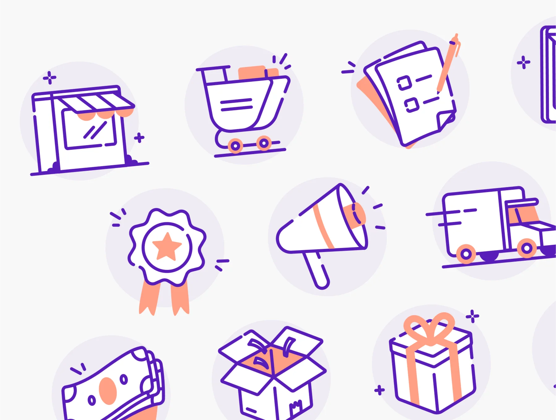 Shoply - E Commerce Icon Illustration Set 7