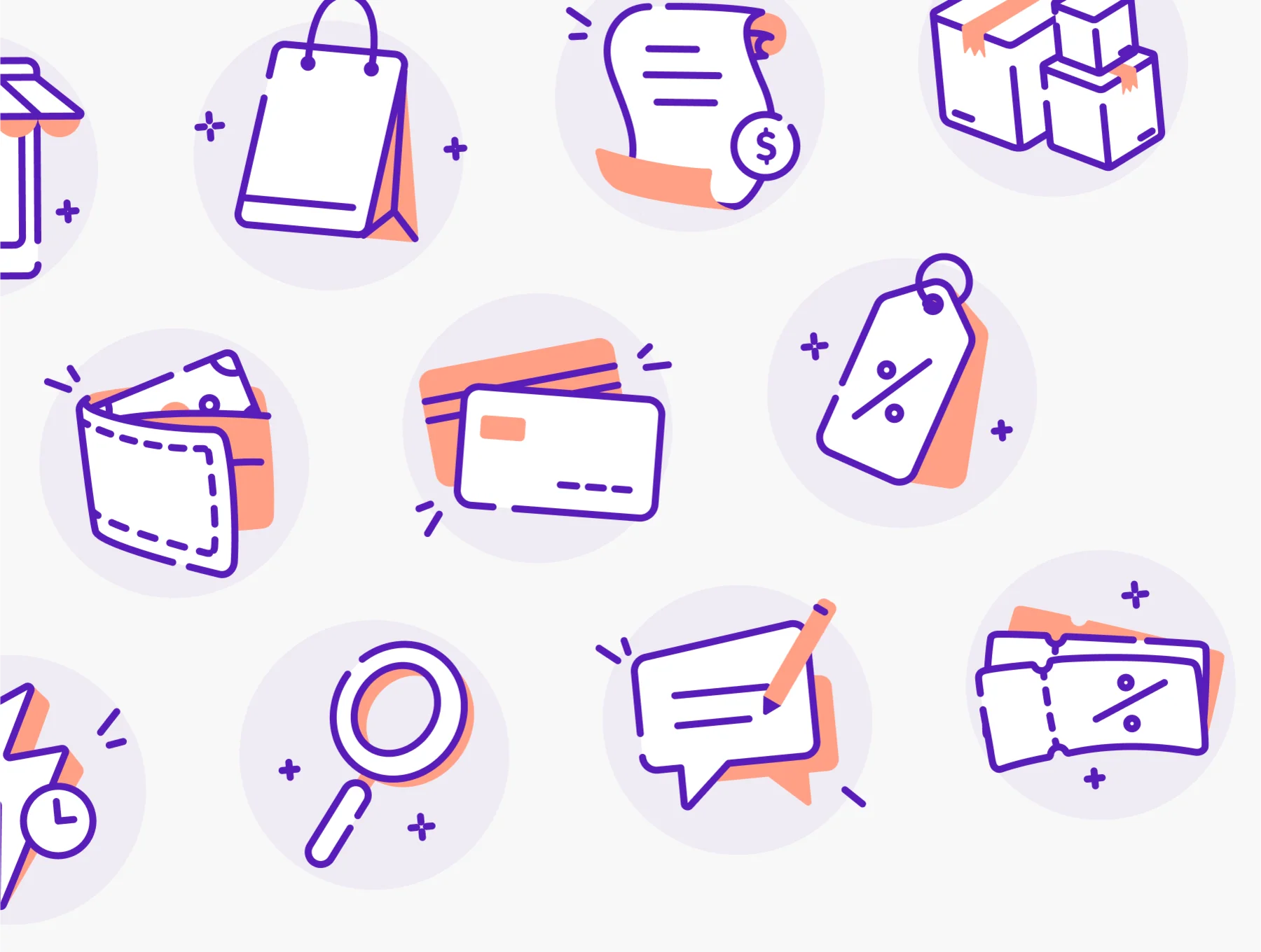 Shoply - E Commerce Icon Illustration Set 8