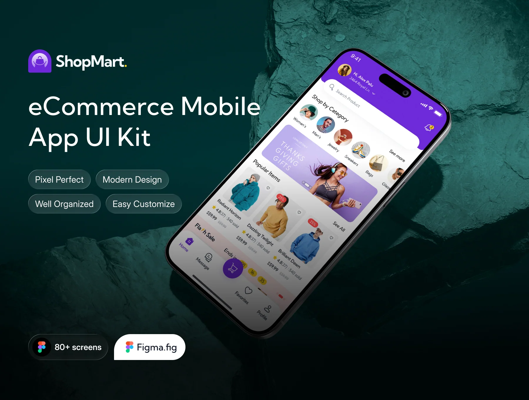ShopMart - eCommerce Mobile App UI Kit