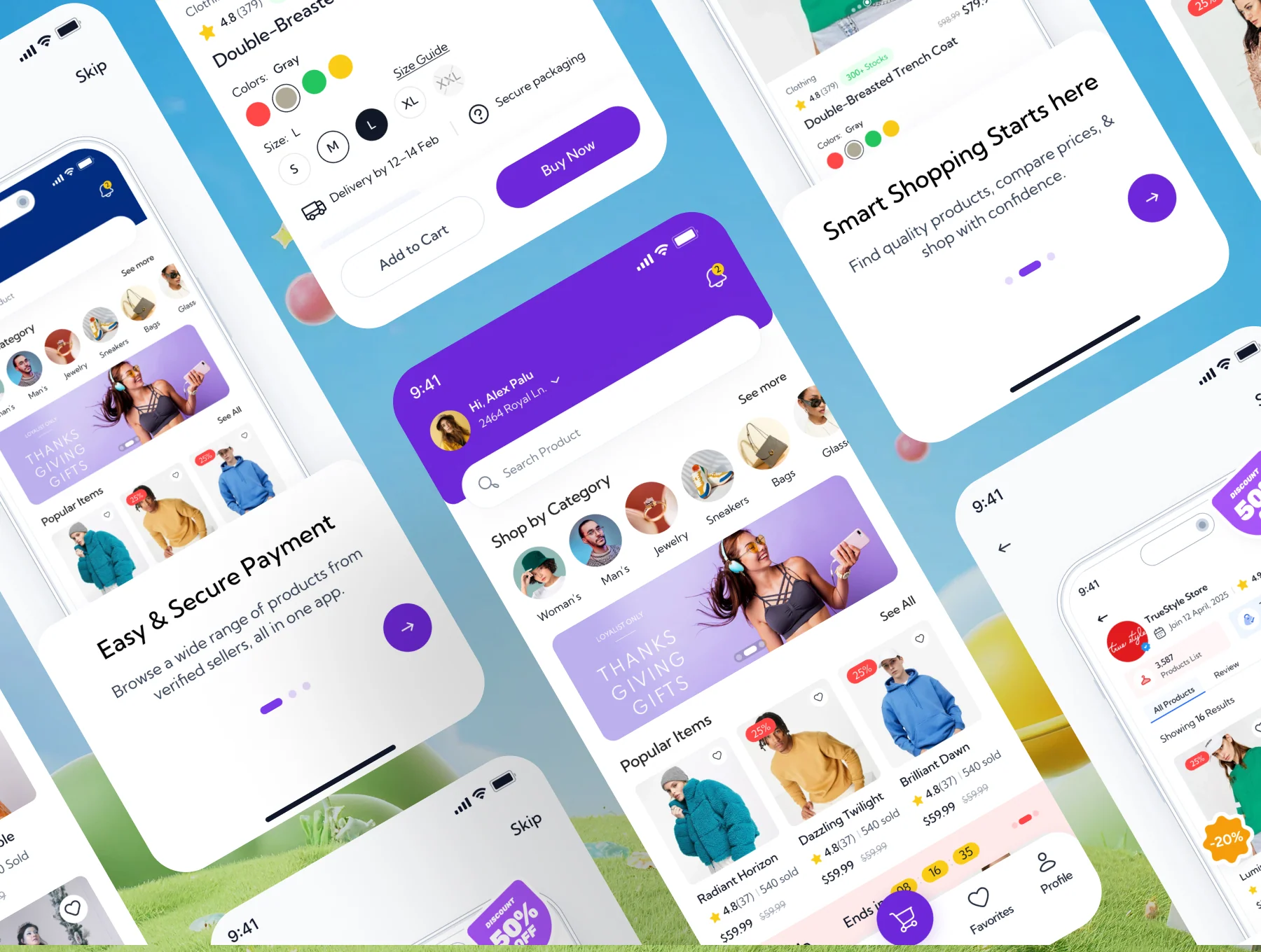 ShopMart - eCommerce Mobile App UI Kit 6