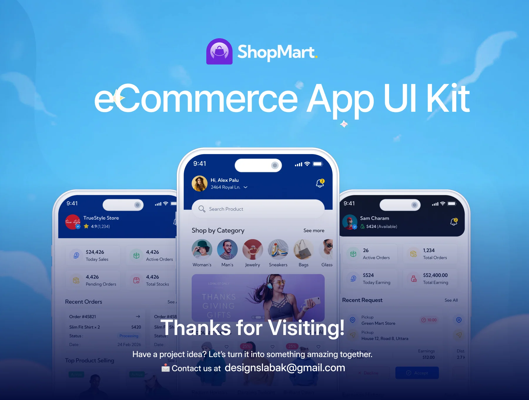 ShopMart - eCommerce Mobile App UI Kit 8