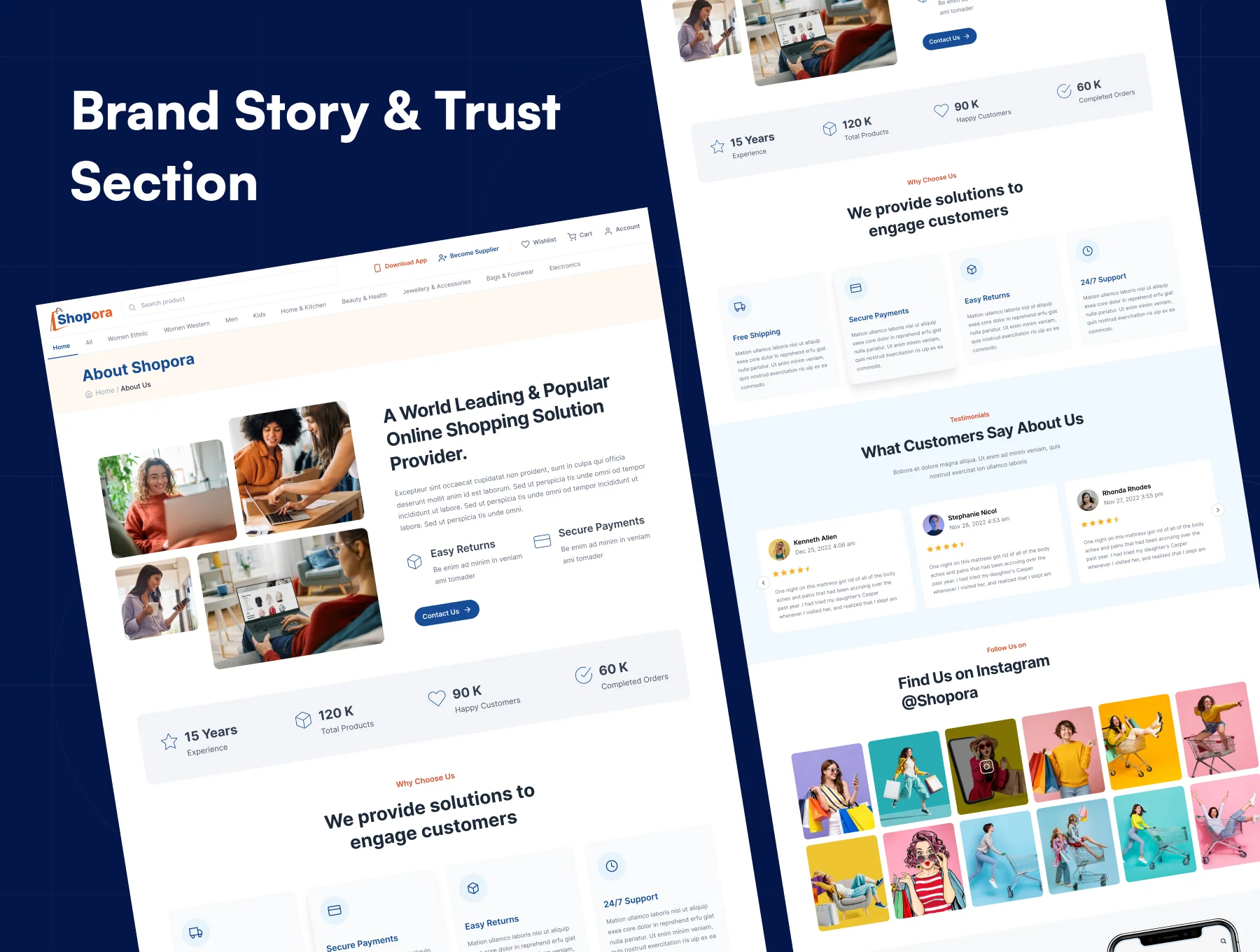 E-Commerce Customer Portal & Website UI Kit (50+ Figma Screens) - Shopora 7