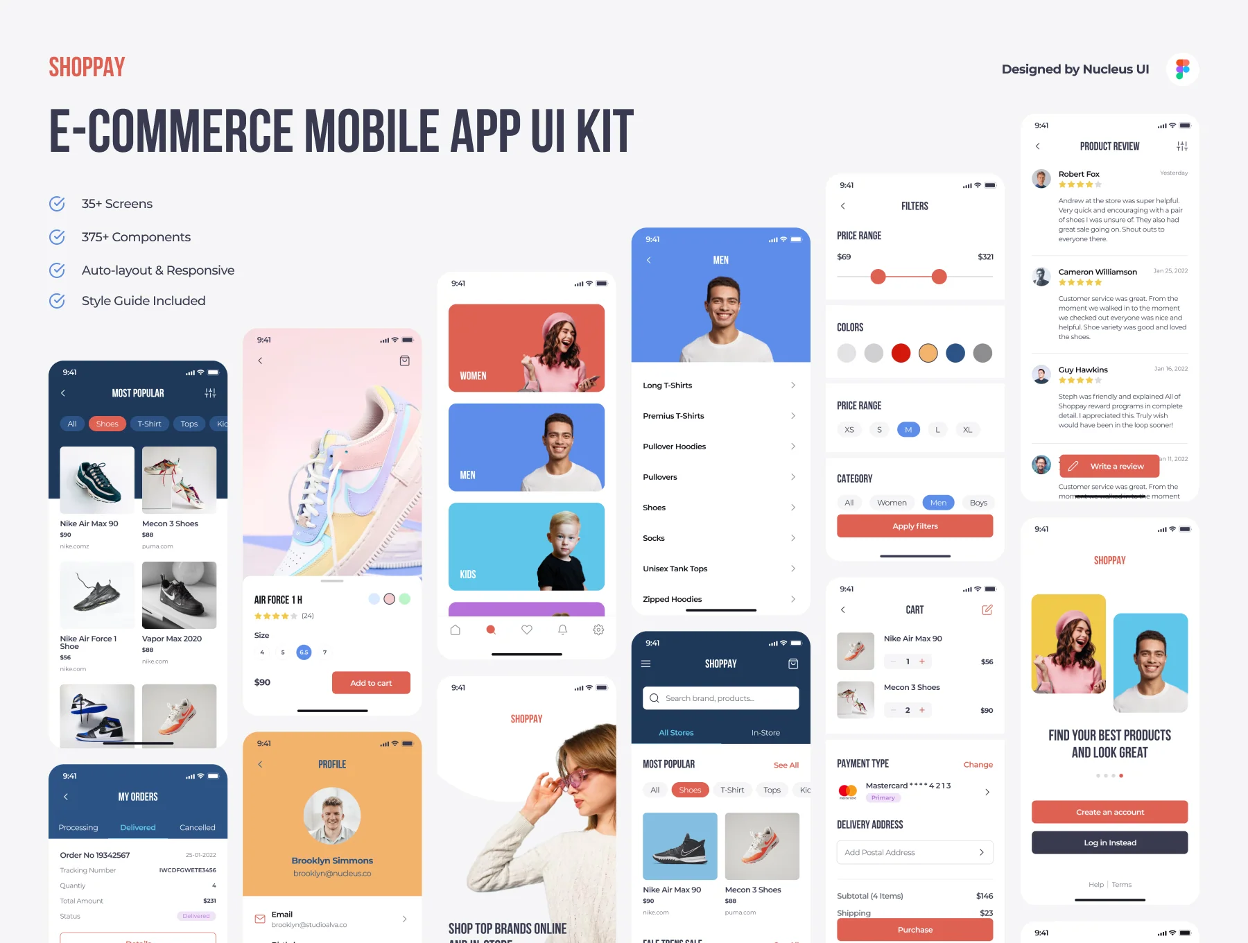 SHOPPAY - E-commerce / online store mobile app UI kit 2