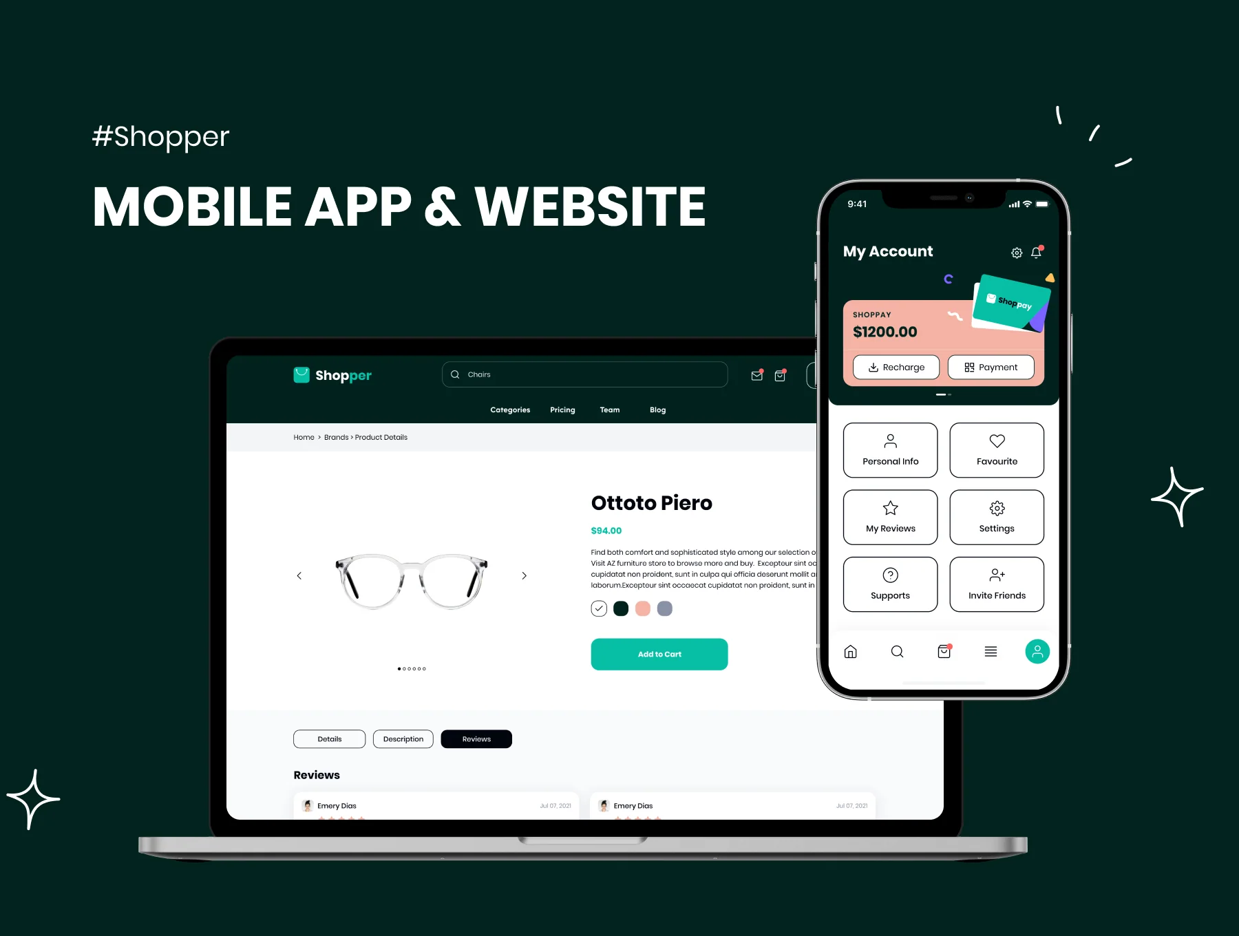 Shopper - Ecommerce Mobile App & Website 2
